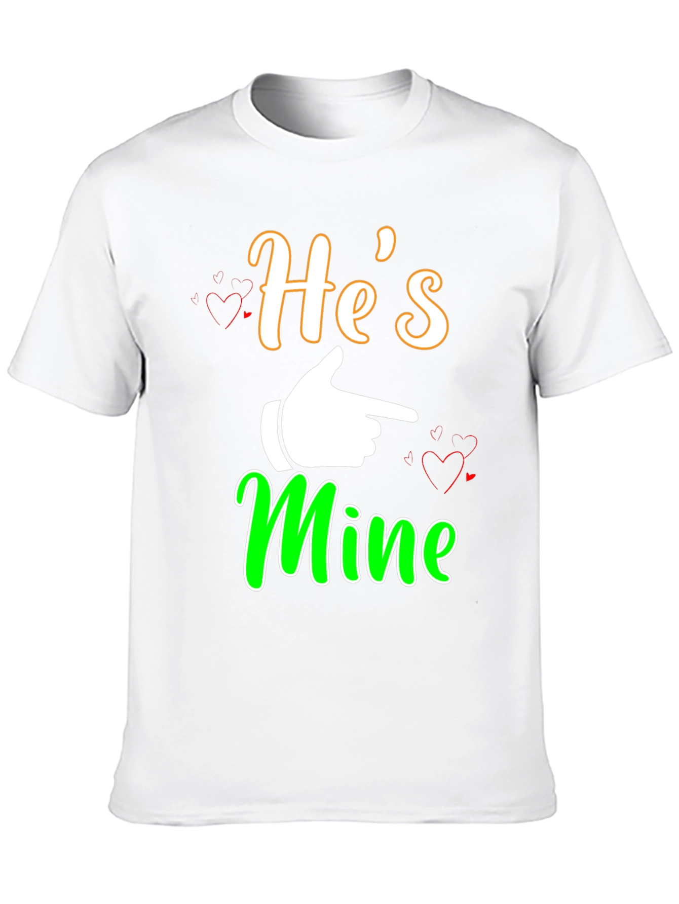 Hes Mine Graphic Tee - Black Cotton Blend