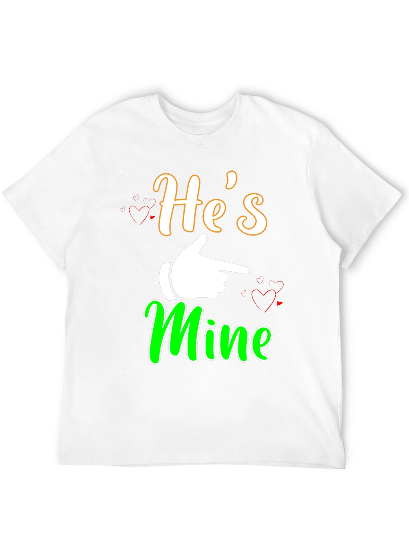 Hes Mine Graphic Tee - Black Cotton Blend