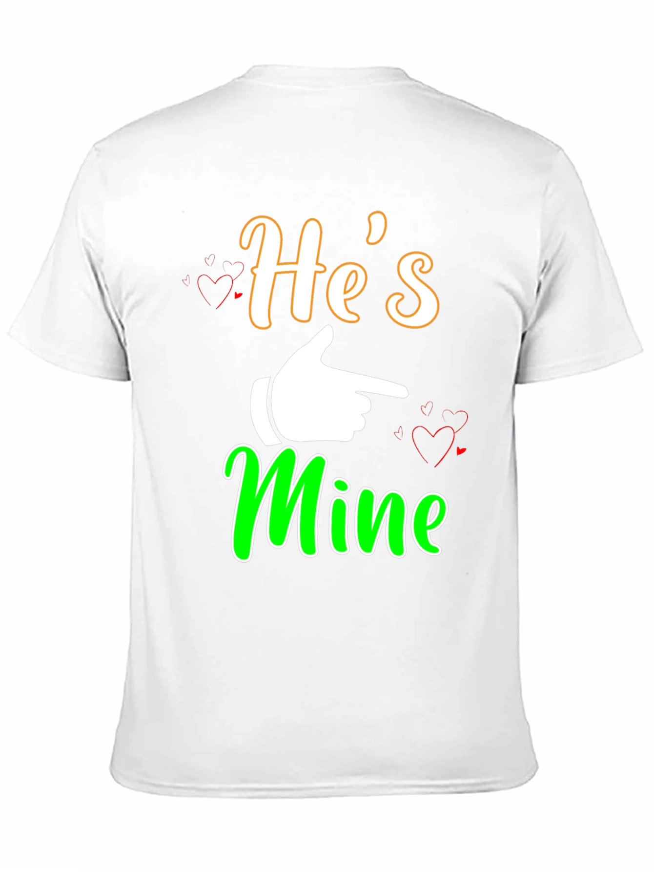 Hes Mine Graphic Tee - Black Cotton Blend