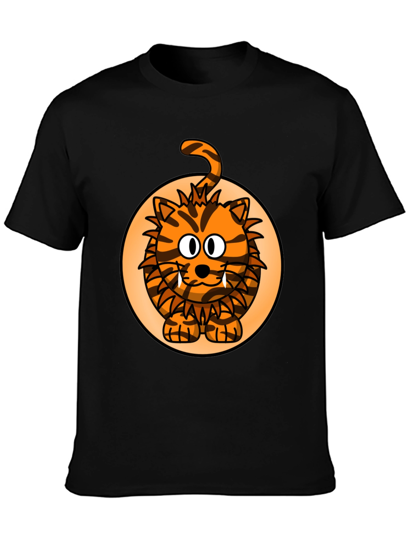 Cartoon Tiger Graphic Tee - Fun Animal Print Shirt
