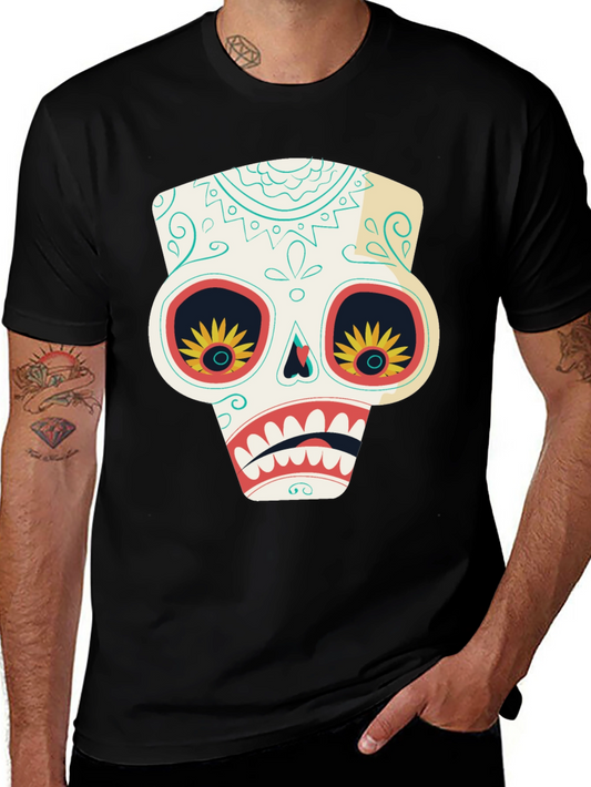 Sugar Skull T-Shirt - Day of the Dead Style