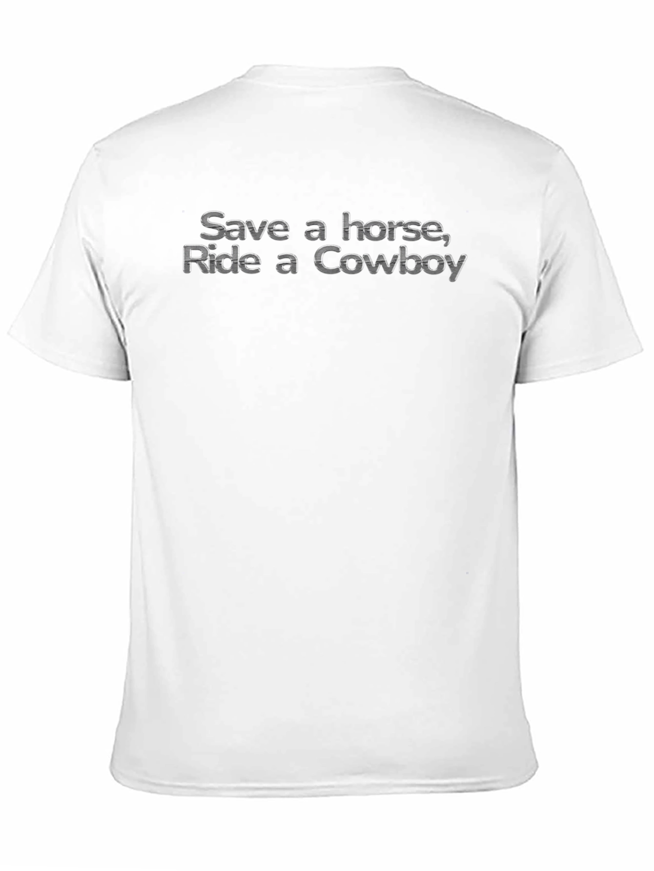 Save a Horse Ride a Cowboy Black T-Shirt