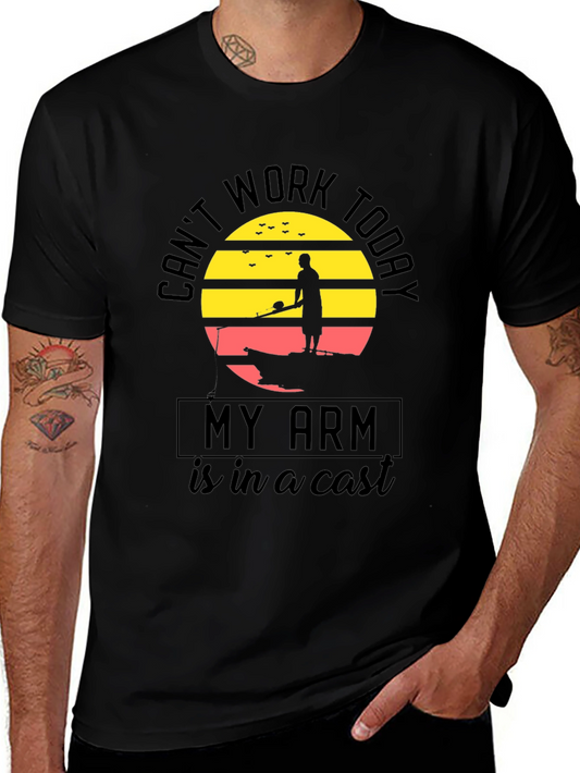 Funny Fishing T-Shirt: Cant Work Today