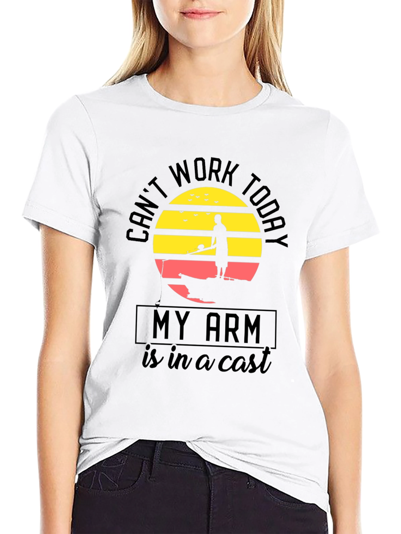 Funny Fishing T-Shirt: Cant Work Today