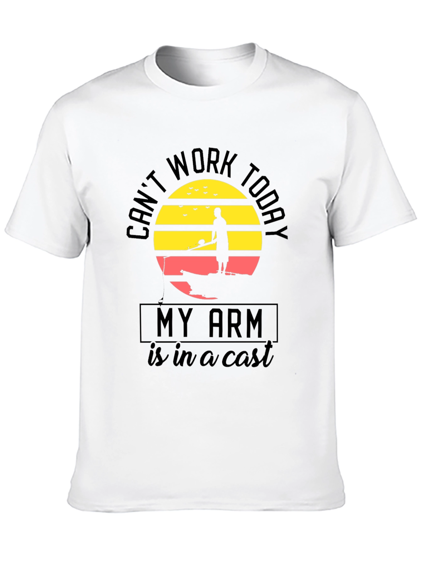 Funny Fishing T-Shirt: Cant Work Today