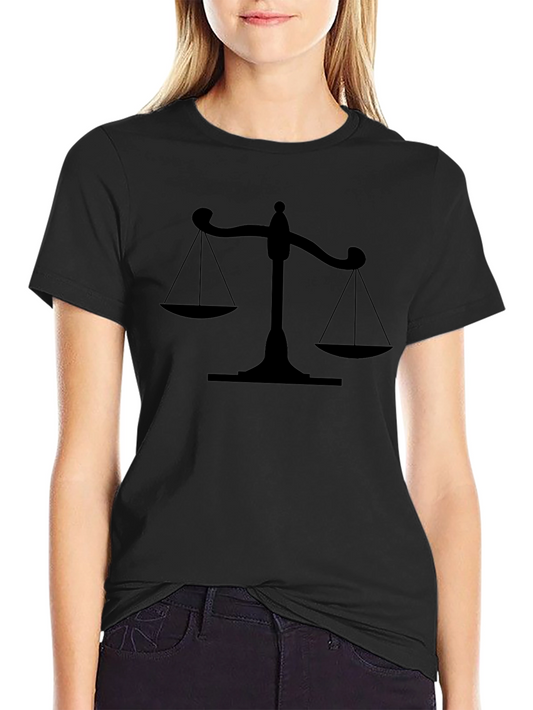 Scales of Justice Black T-Shirt