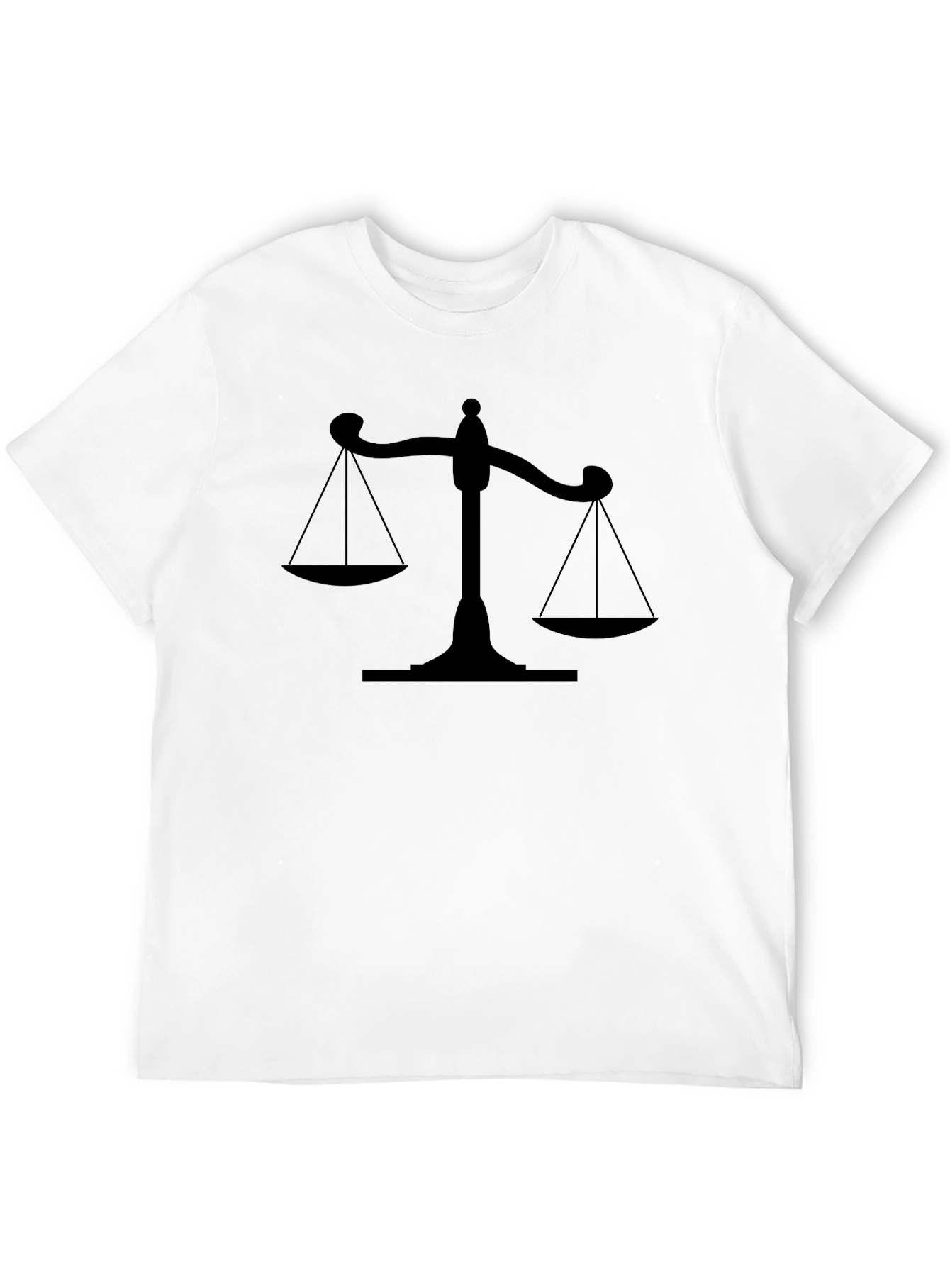 Scales of Justice Black T-Shirt