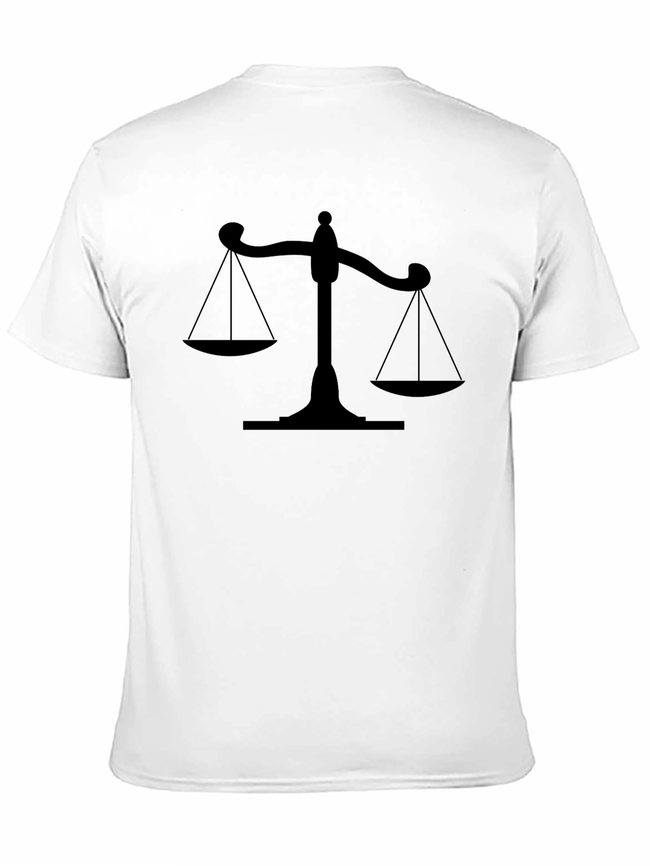 Scales of Justice Black T-Shirt