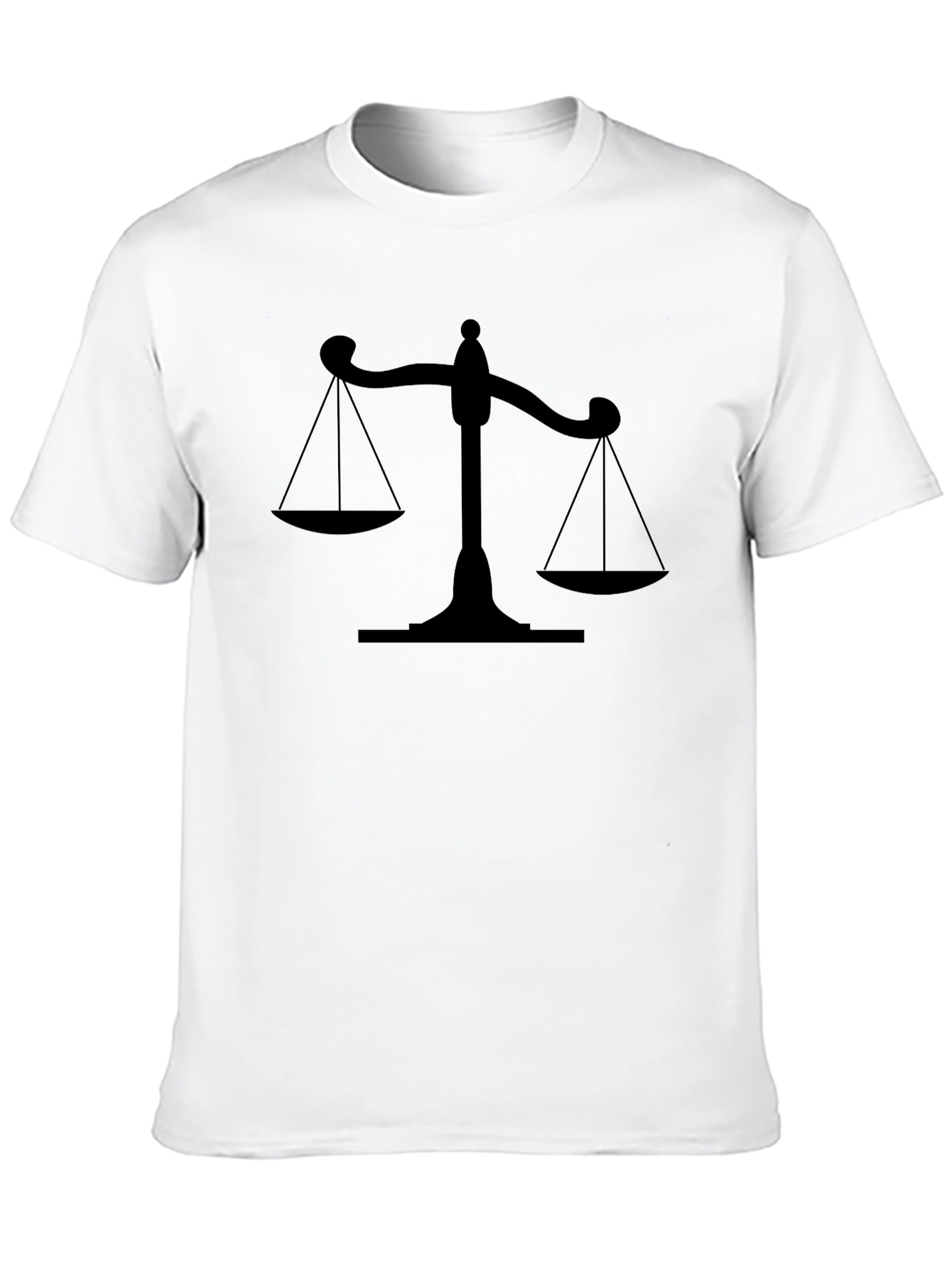 Scales of Justice Black T-Shirt