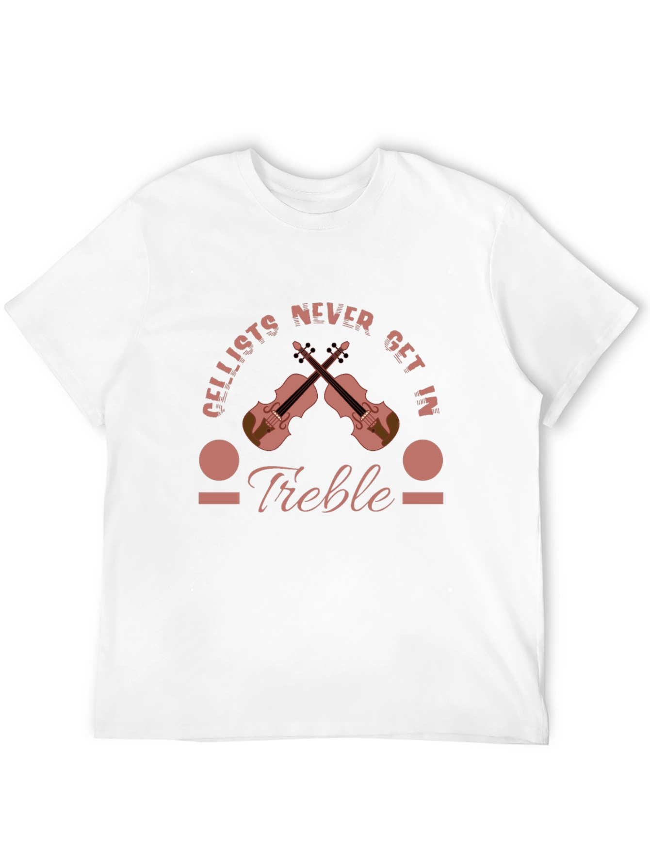 Cellists Never Get In Treble Black T-Shirt