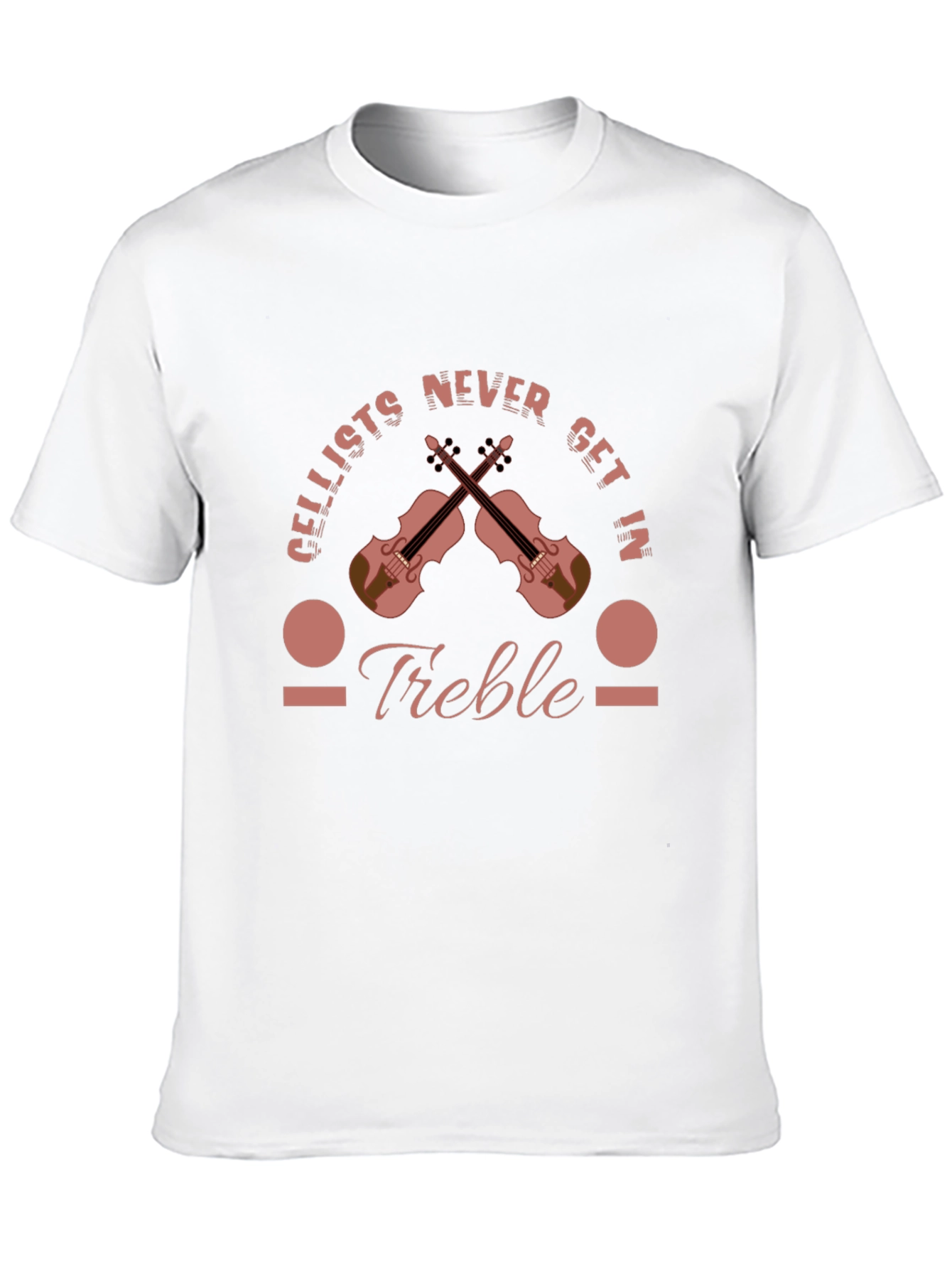 Cellists Never Get In Treble Black T-Shirt