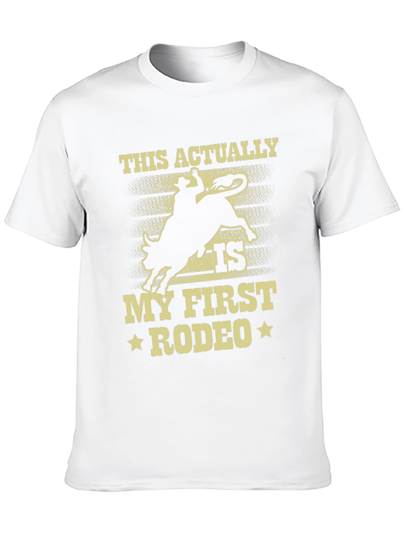 This Actually Is My First Rodeo Black Tee
