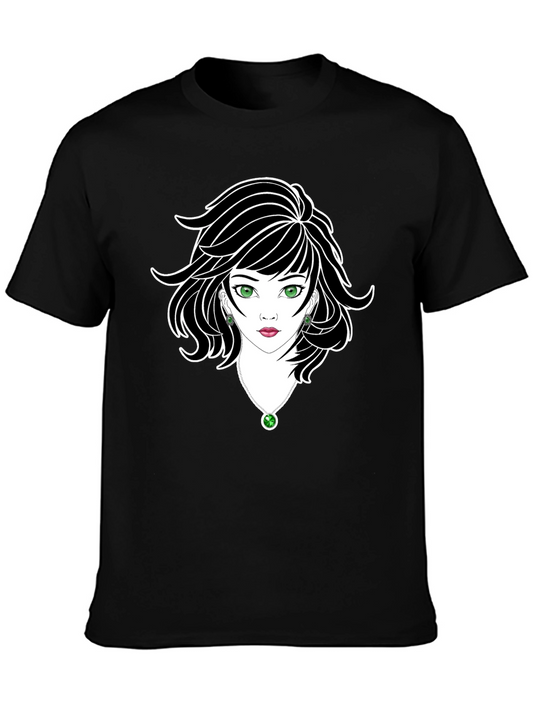 Lady Luck Graphic Tee - Black Unisex Shirt