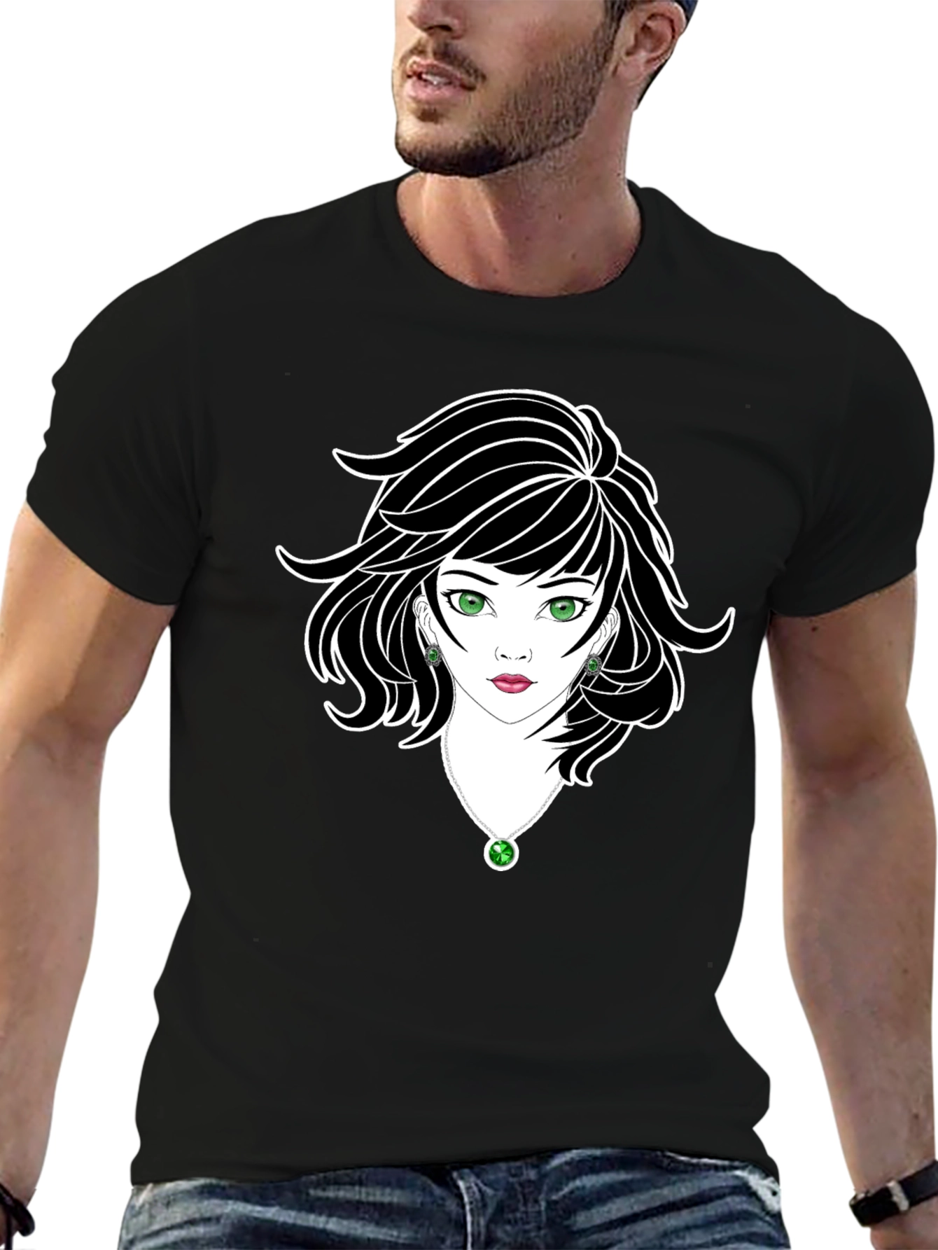 Lady Luck Graphic Tee - Black Unisex Shirt