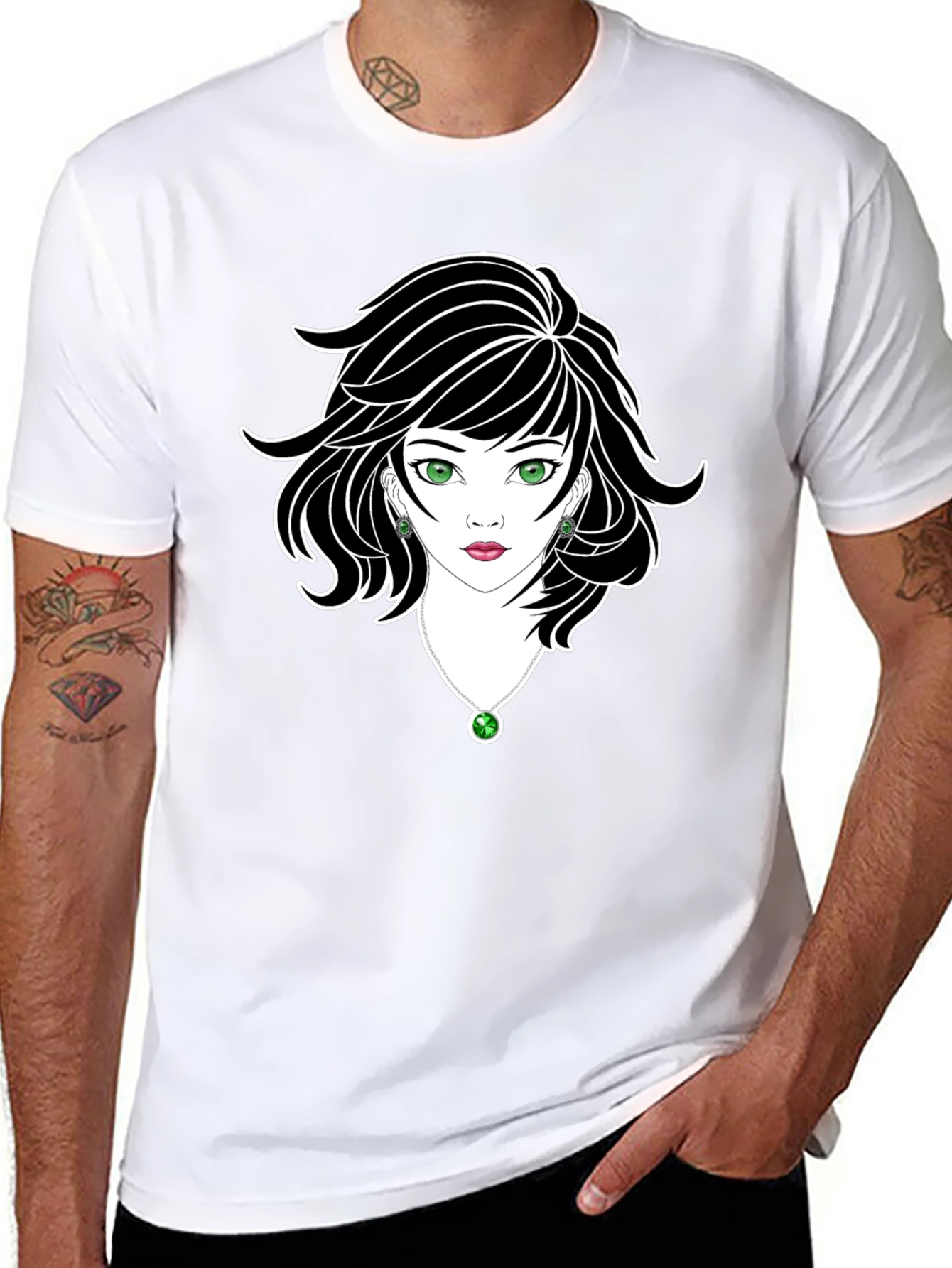 Lady Luck Graphic Tee - Black Unisex Shirt