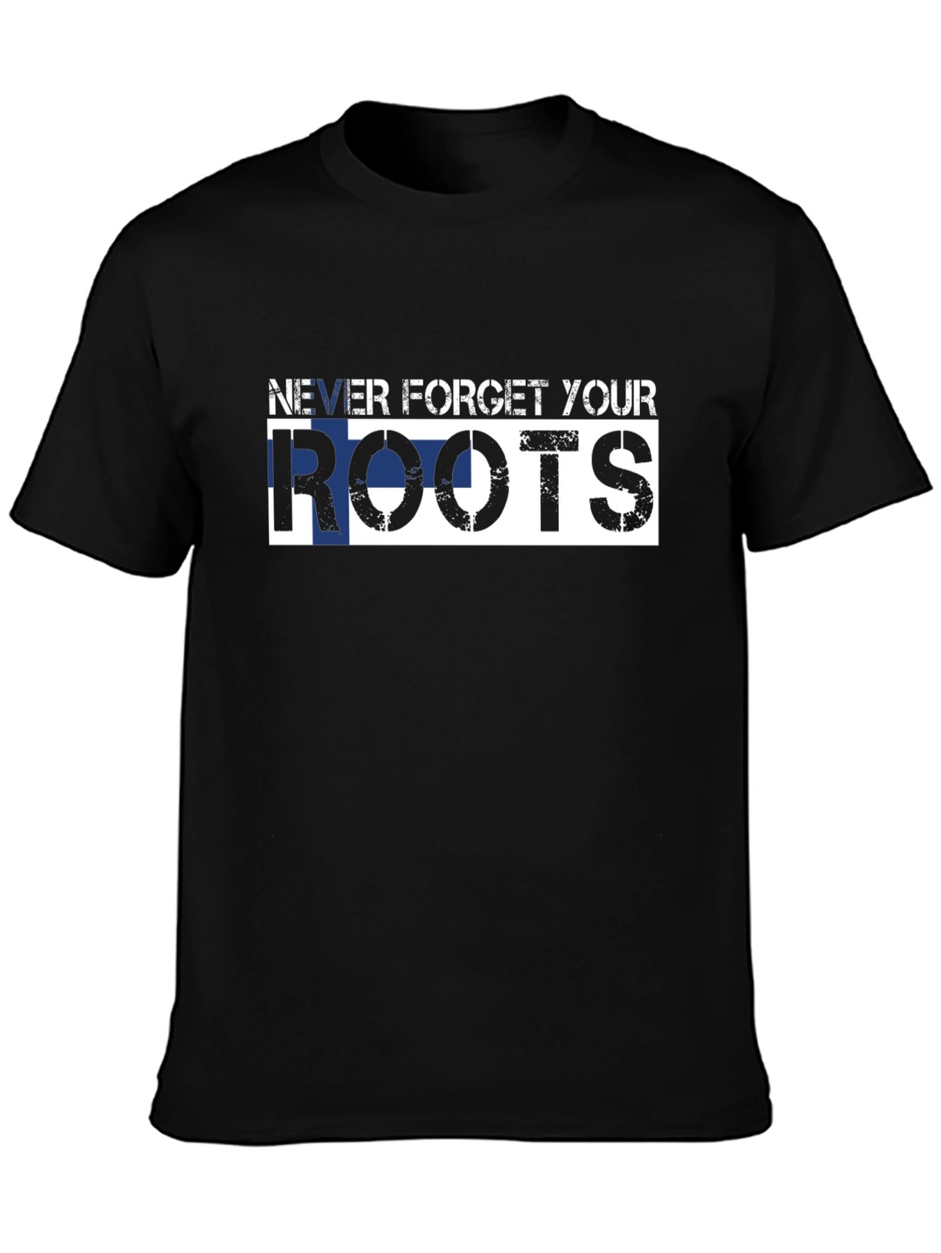 Never Forget Your Roots T-Shirt - Black