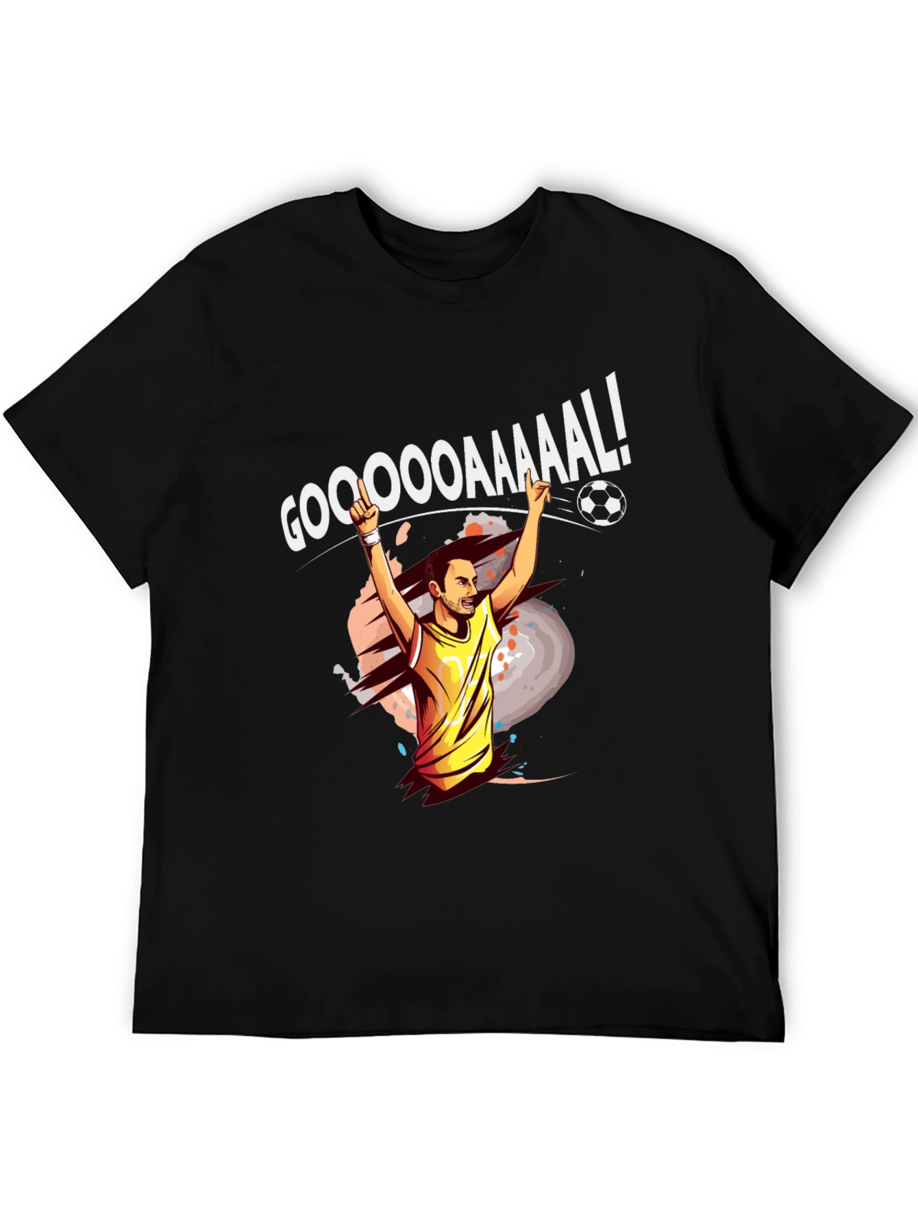 GOOOAAAAL! Soccer Celebration Graphic Tee - Black