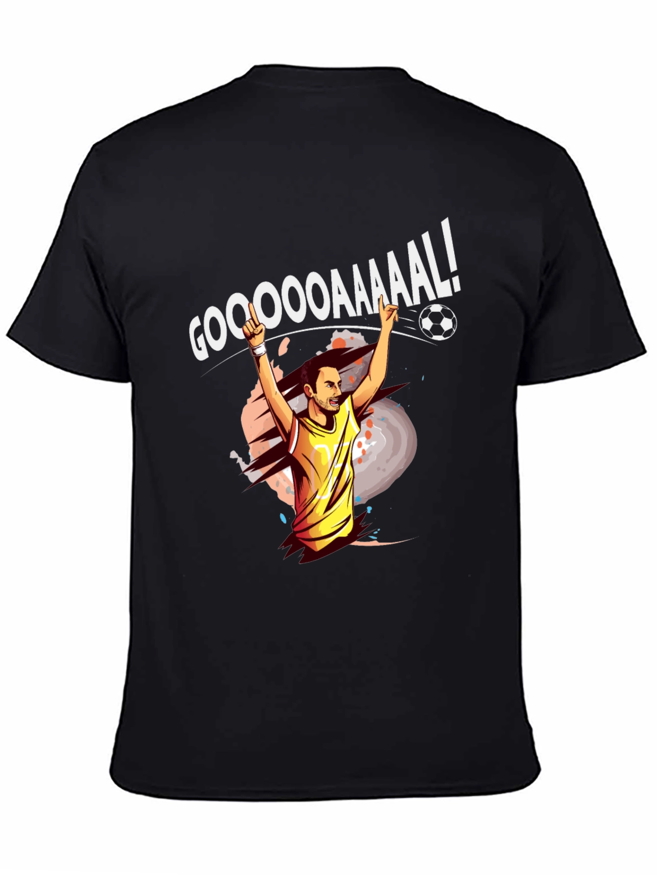 GOOOAAAAL! Soccer Celebration Graphic Tee - Black