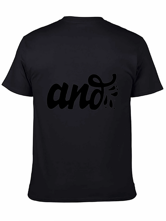 Stylish Black T-Shirt with and Graphic Print