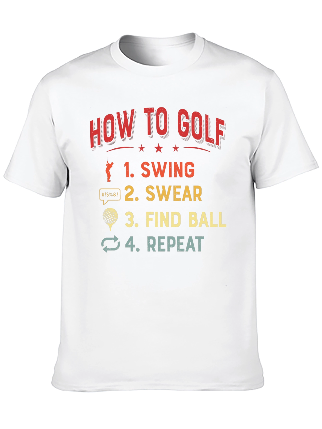 How to Golf T-Shirt Funny Golfing Gift
