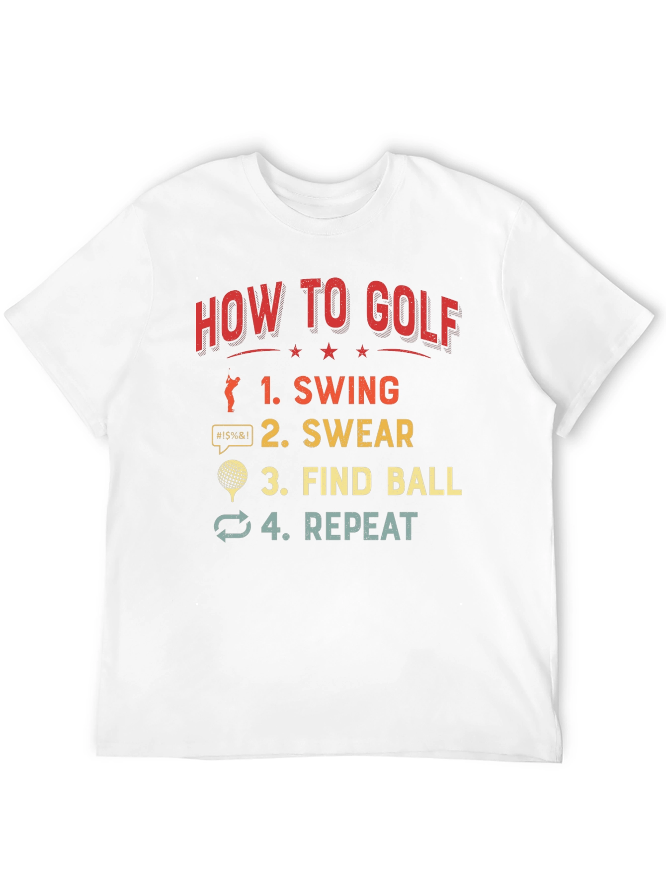 How to Golf T-Shirt Funny Golfing Gift