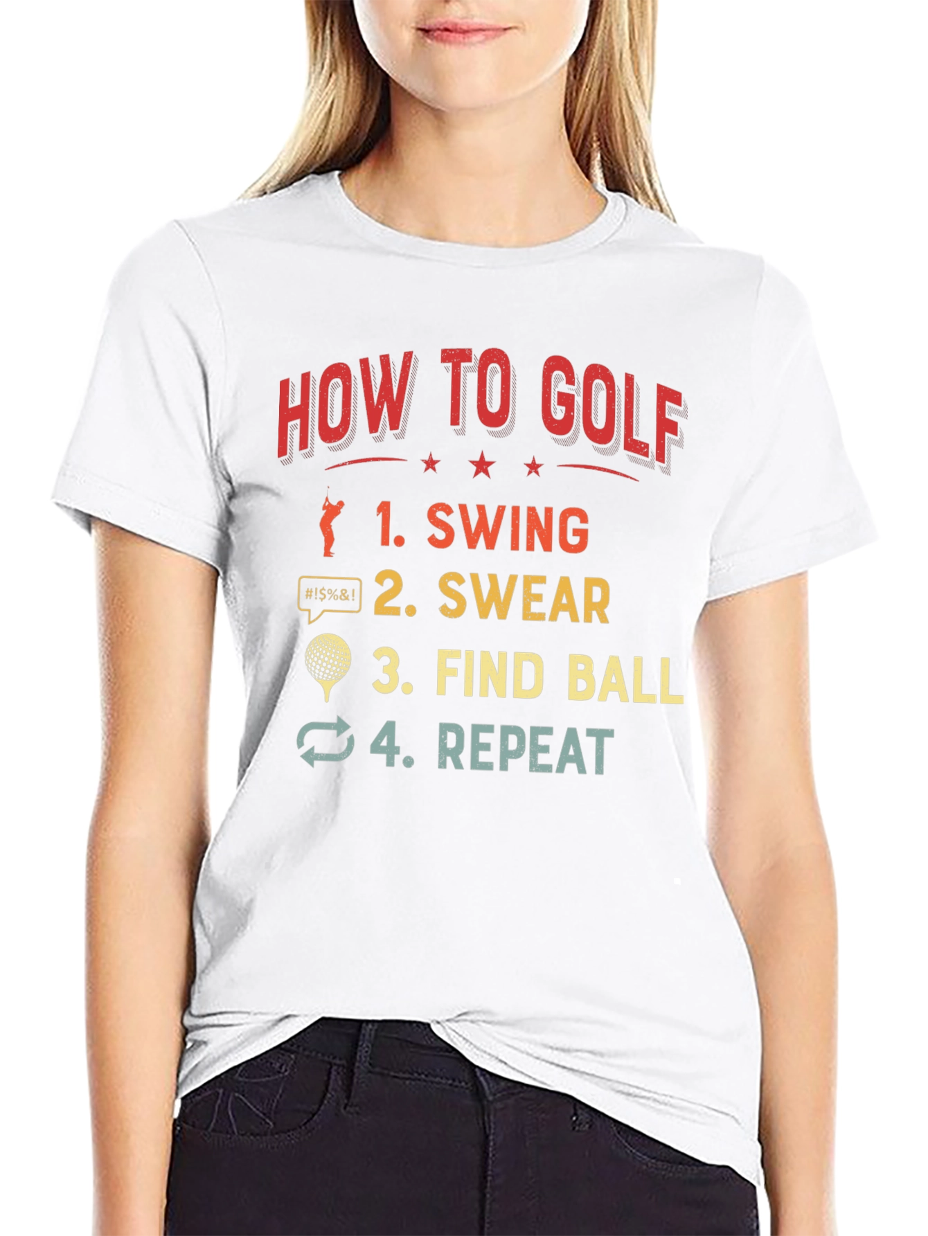 How to Golf T-Shirt Funny Golfing Gift