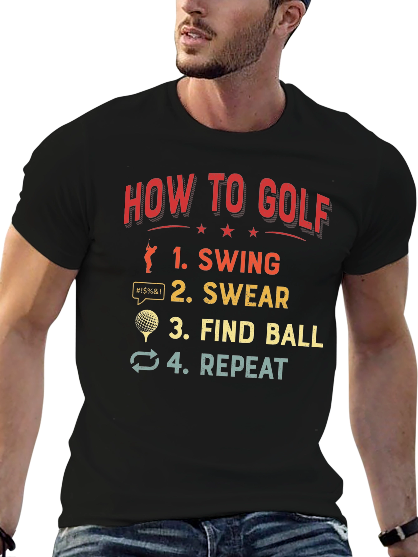 How to Golf T-Shirt Funny Golfing Gift