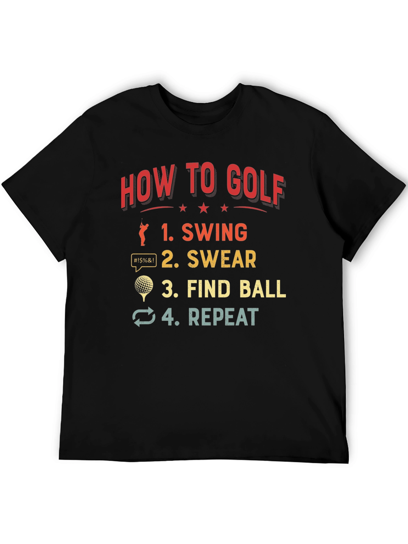 How to Golf T-Shirt Funny Golfing Gift