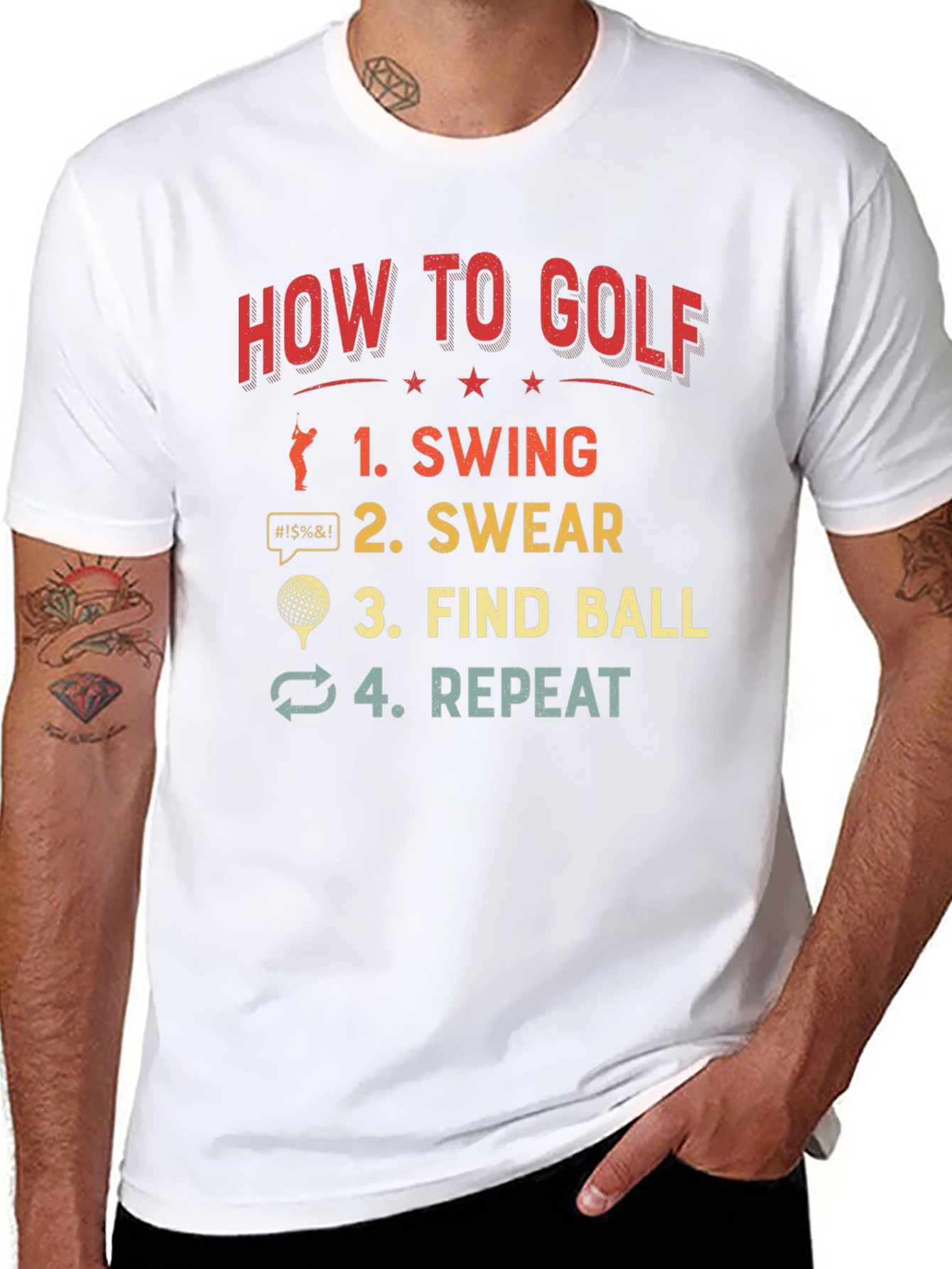 How to Golf T-Shirt Funny Golfing Gift