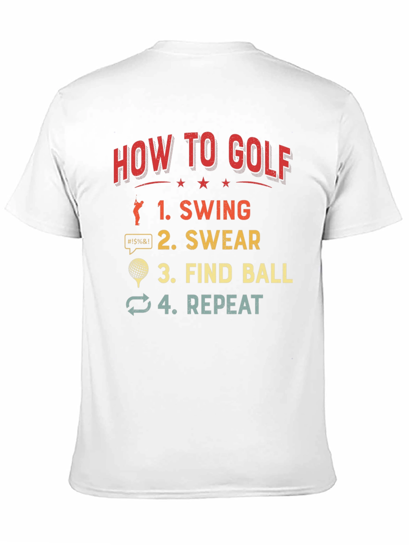How to Golf T-Shirt Funny Golfing Gift