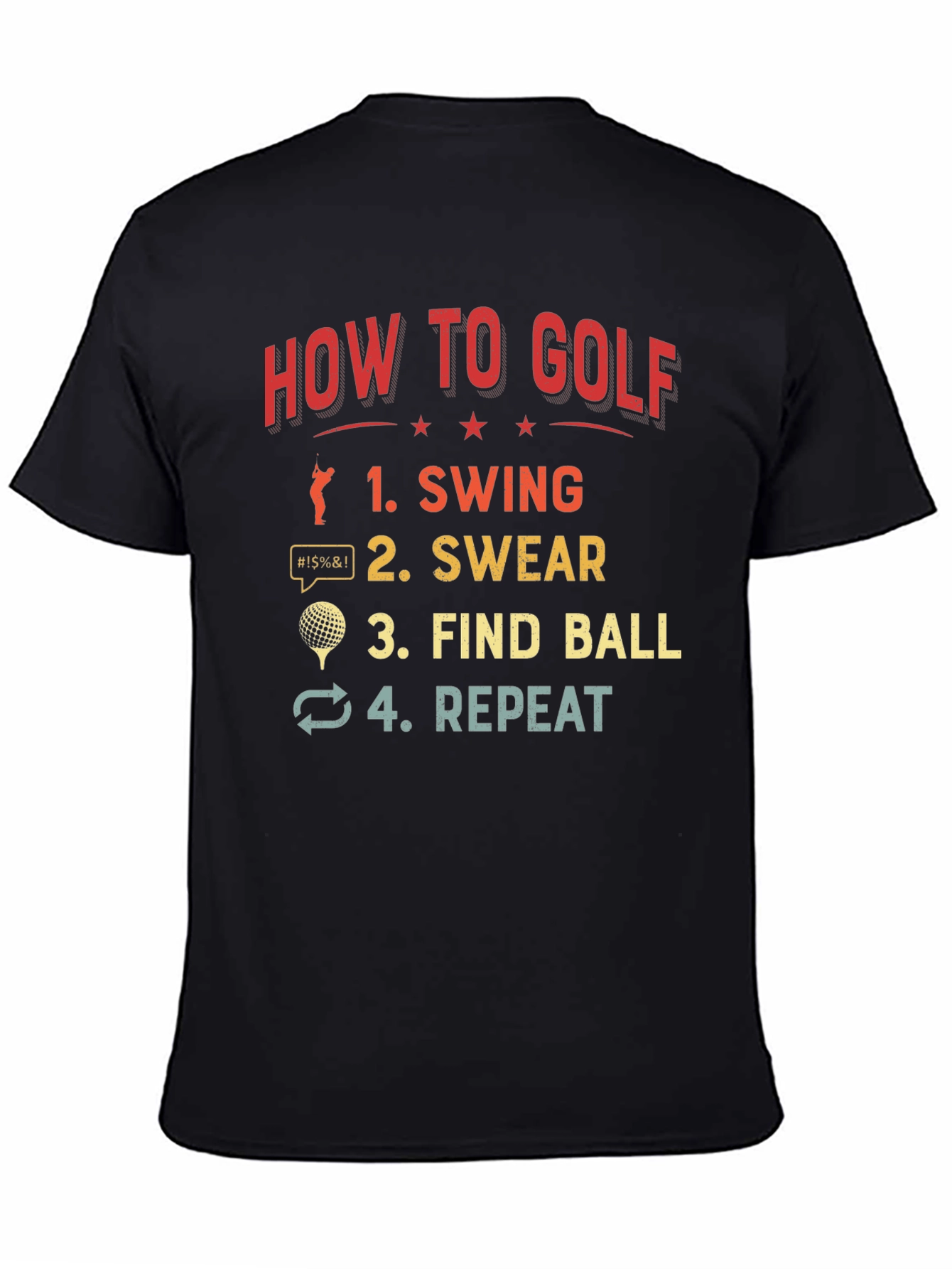 How to Golf T-Shirt Funny Golfing Gift