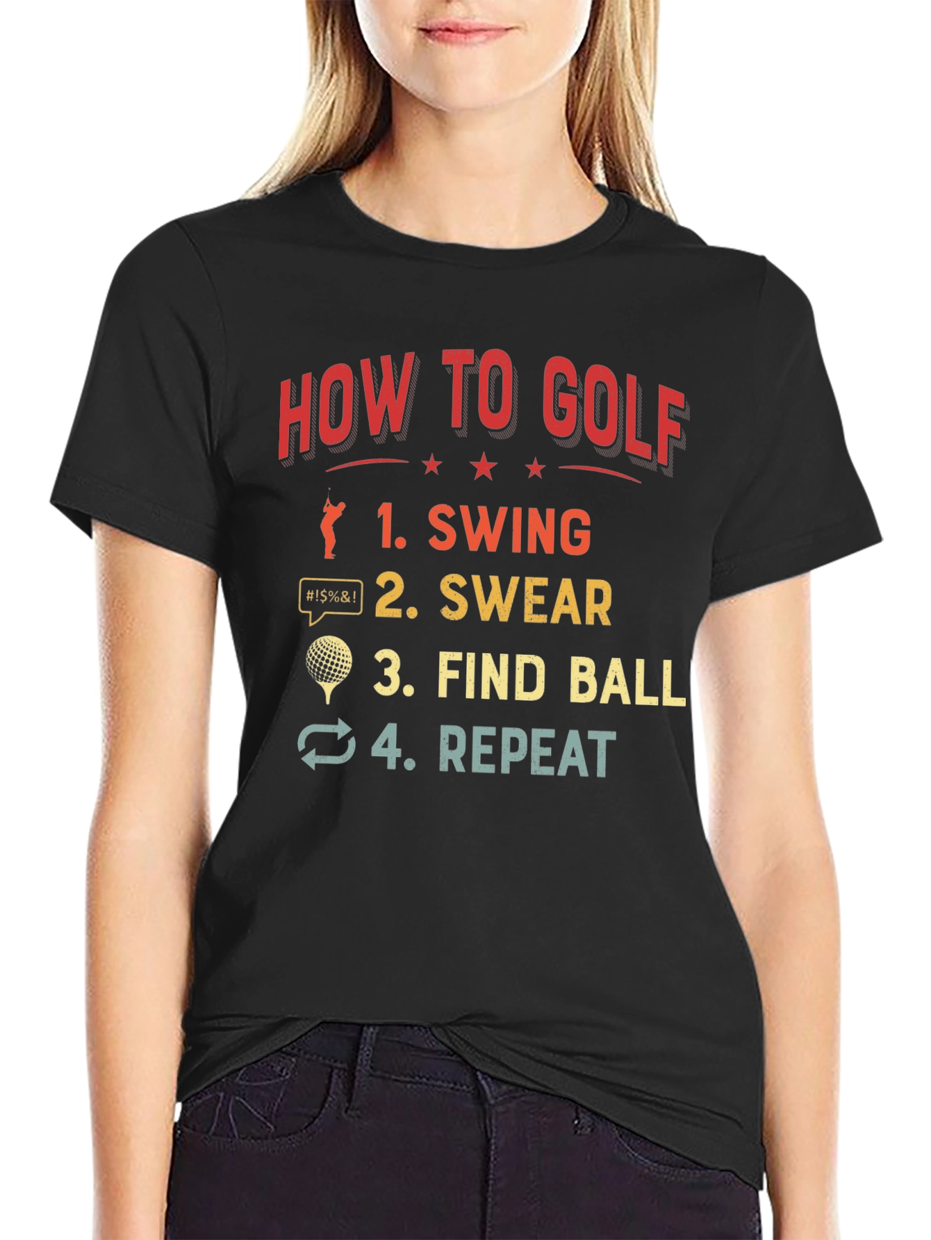 How to Golf T-Shirt Funny Golfing Gift