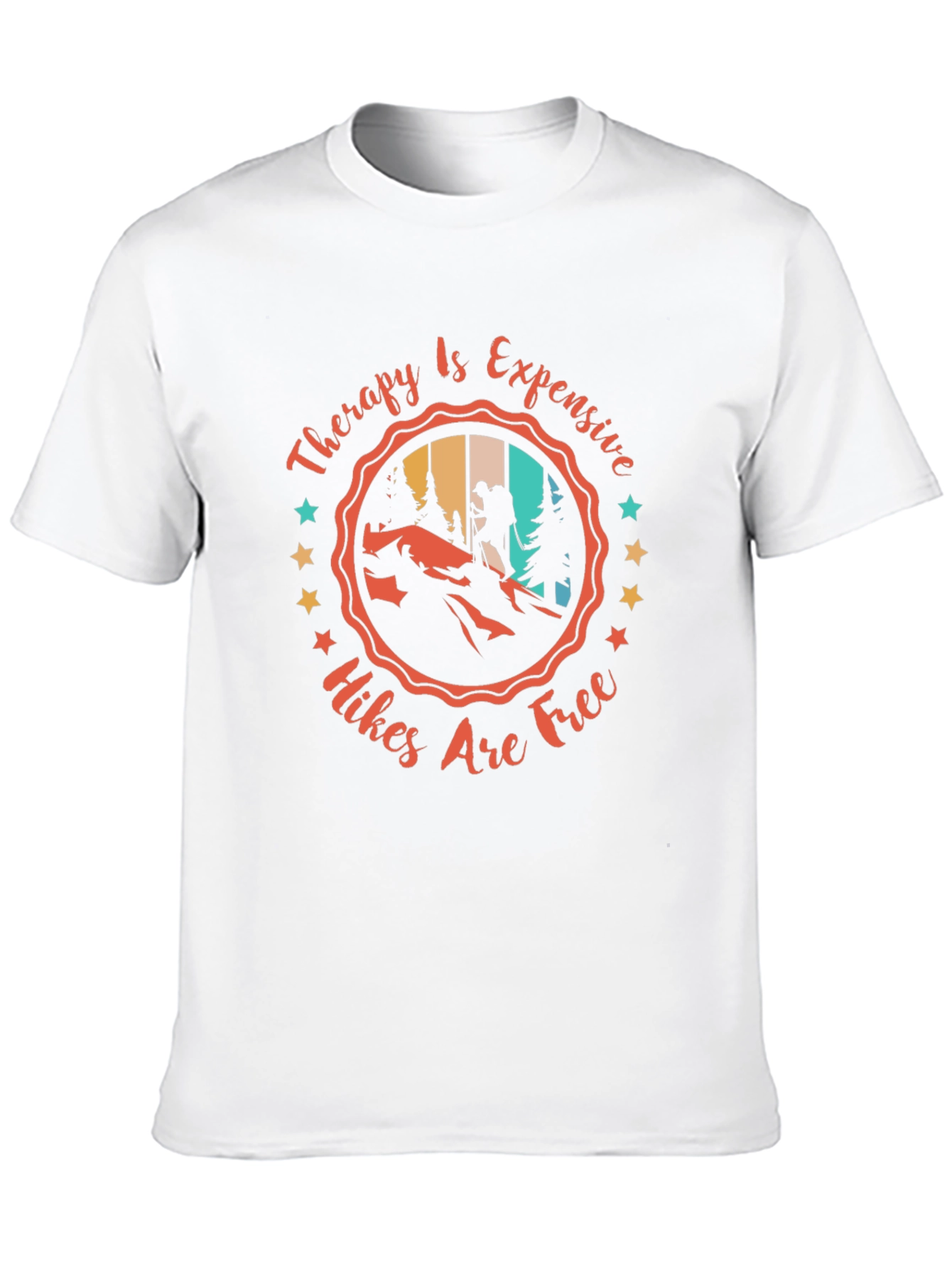 Hiking Therapy T-Shirt - Hikes Are Free