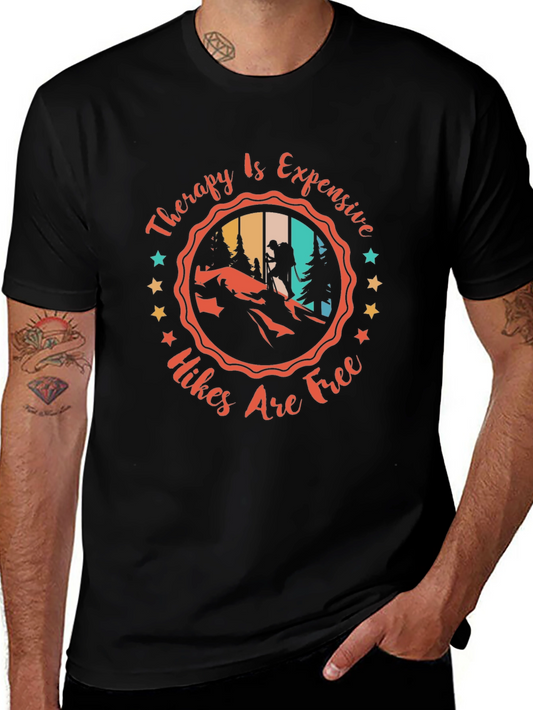 Hiking Therapy T-Shirt - Hikes Are Free