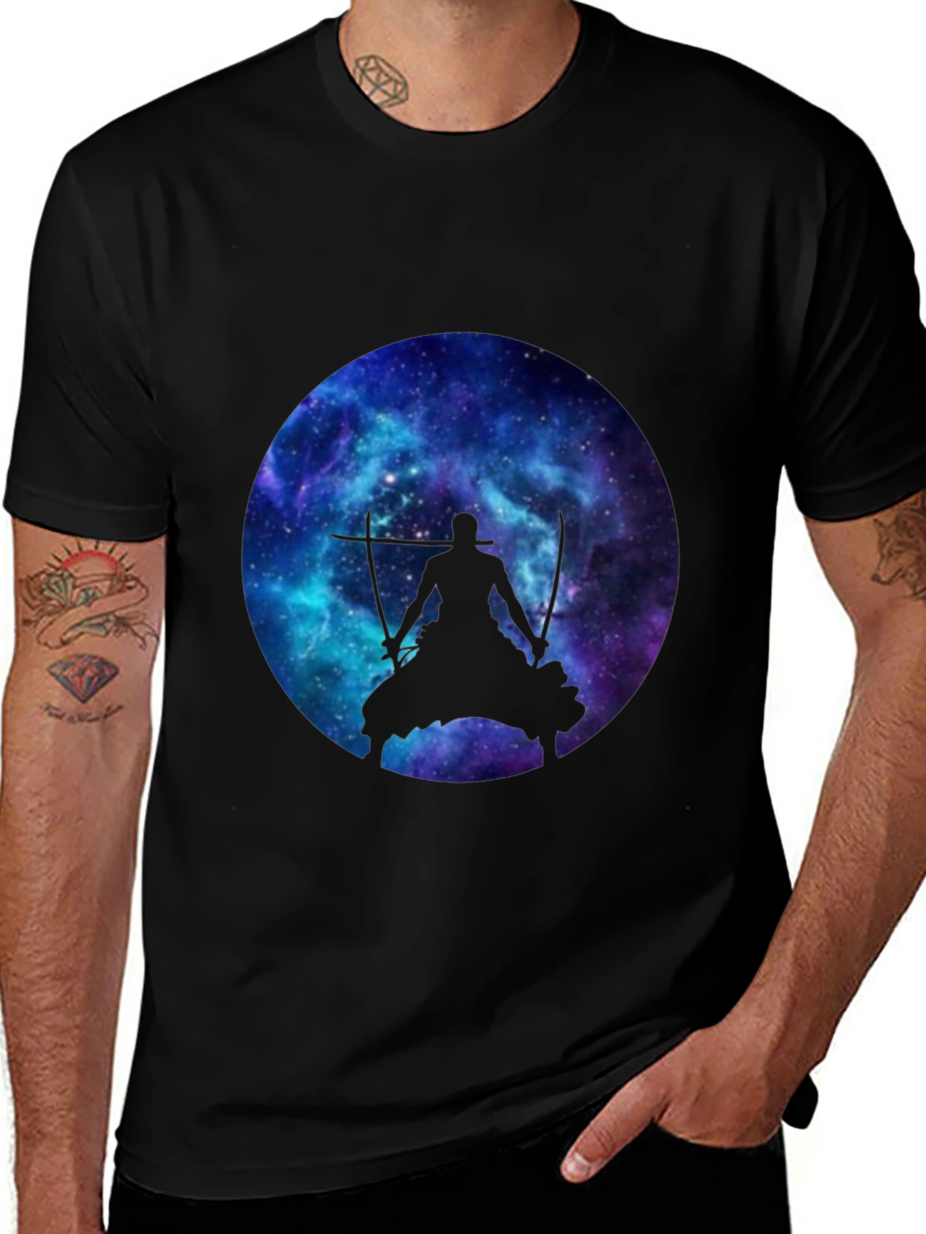 Galaxy Zoro T-Shirt - Anime Inspired Black Tee