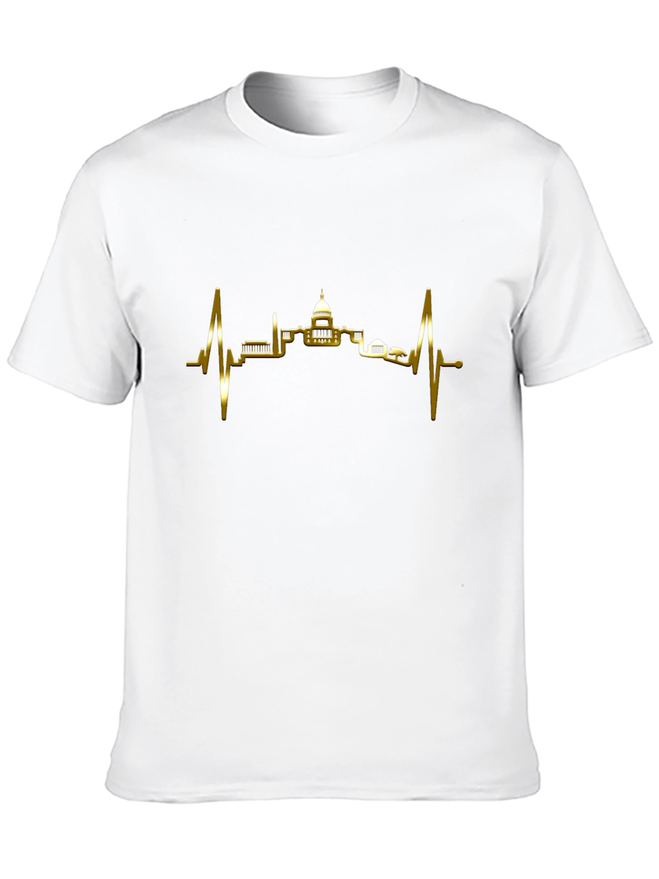 Heartbeat Skyline T-Shirt - City Pulse Tee
