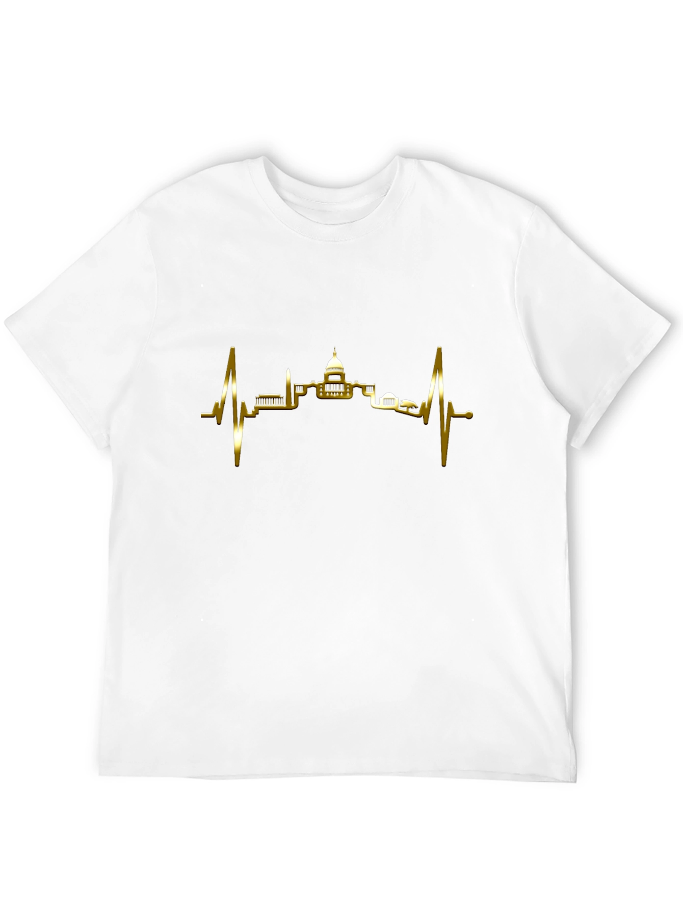 Heartbeat Skyline T-Shirt - City Pulse Tee