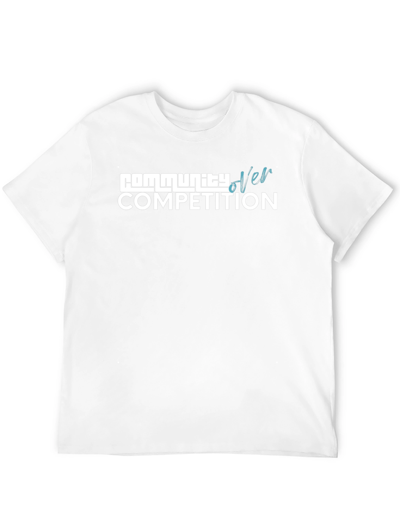 Community Over Competition Black T-Shirt