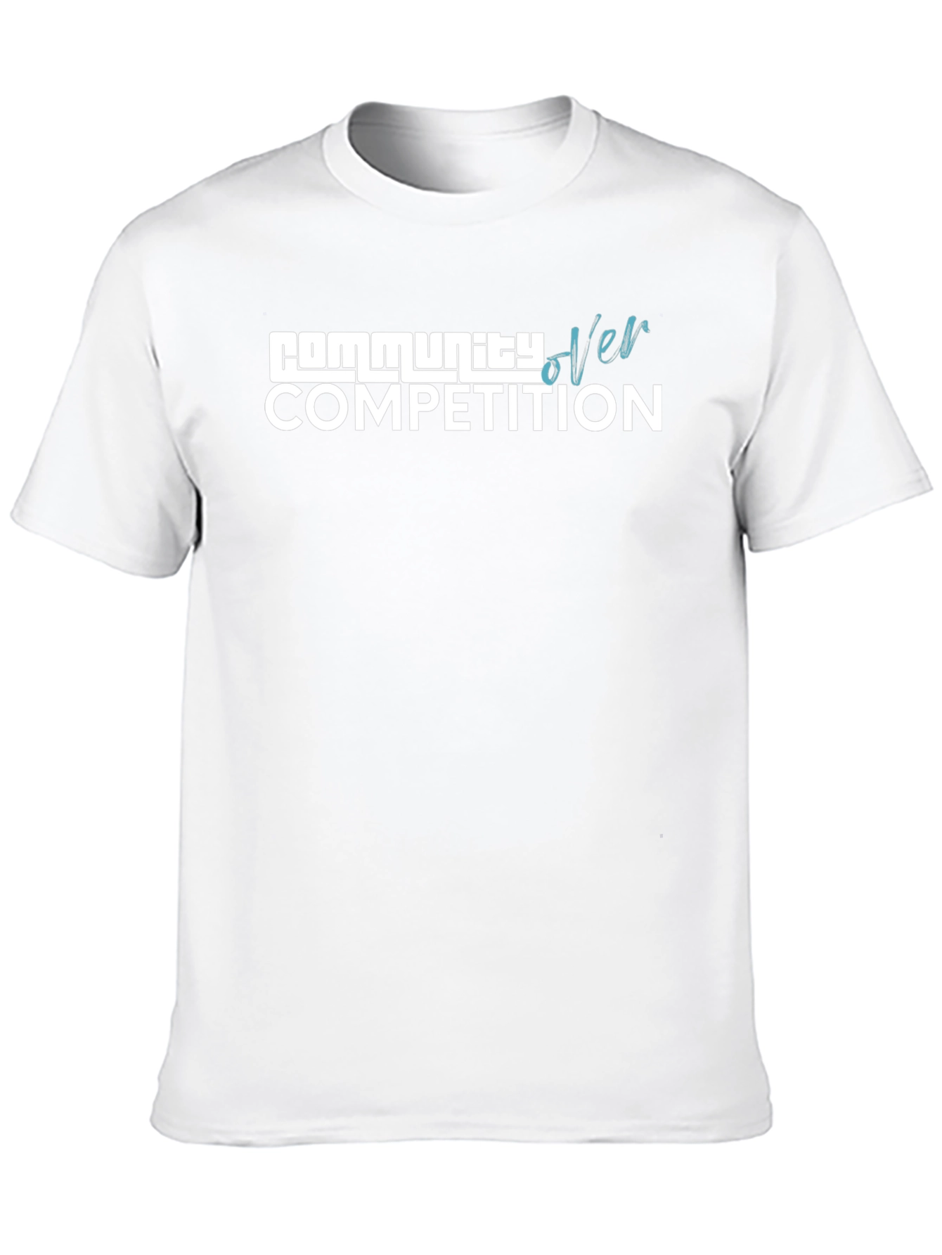 Community Over Competition Black T-Shirt