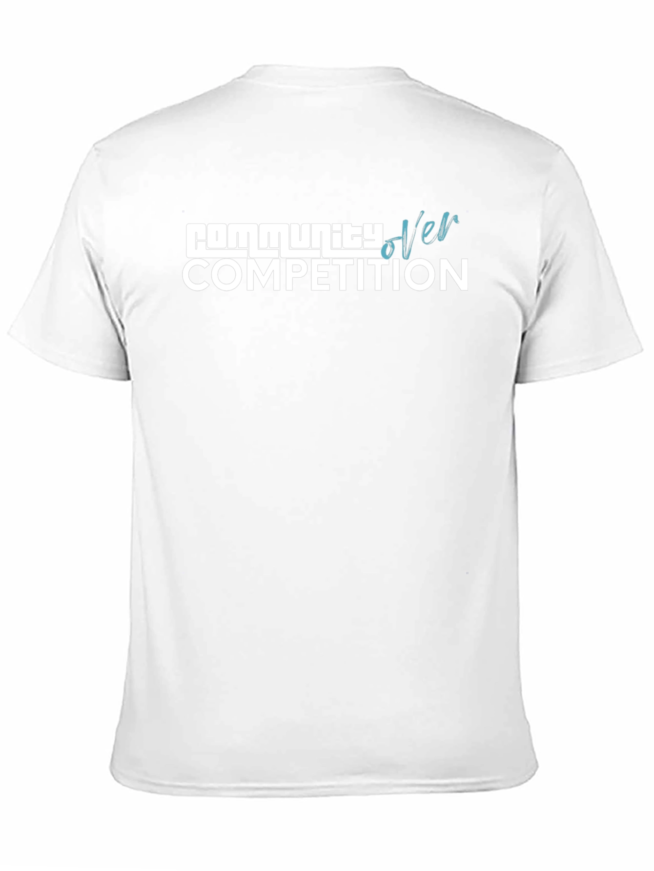 Community Over Competition Black T-Shirt