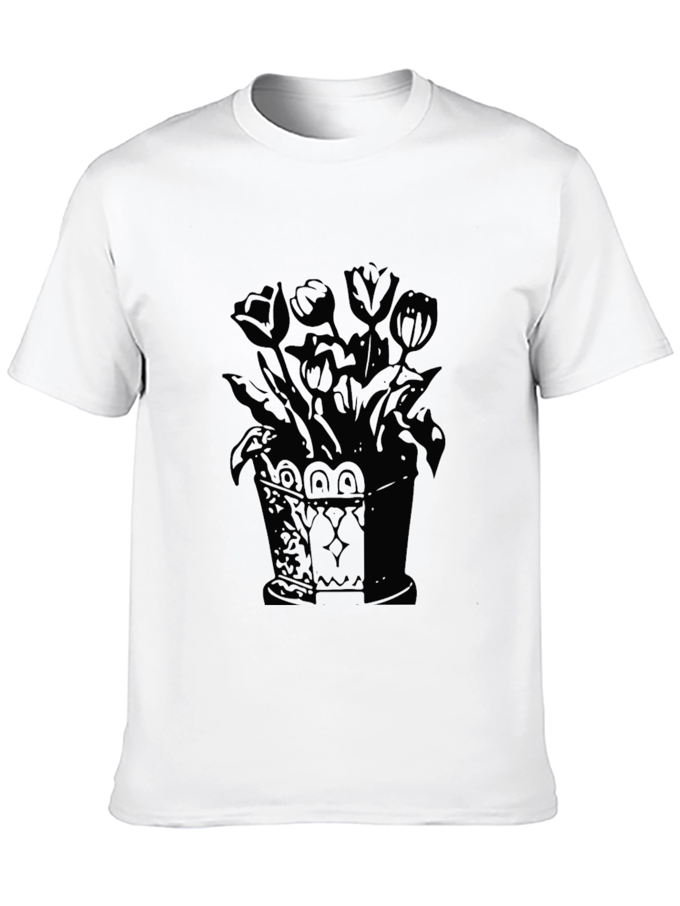 Black Tulip Bouquet Tee