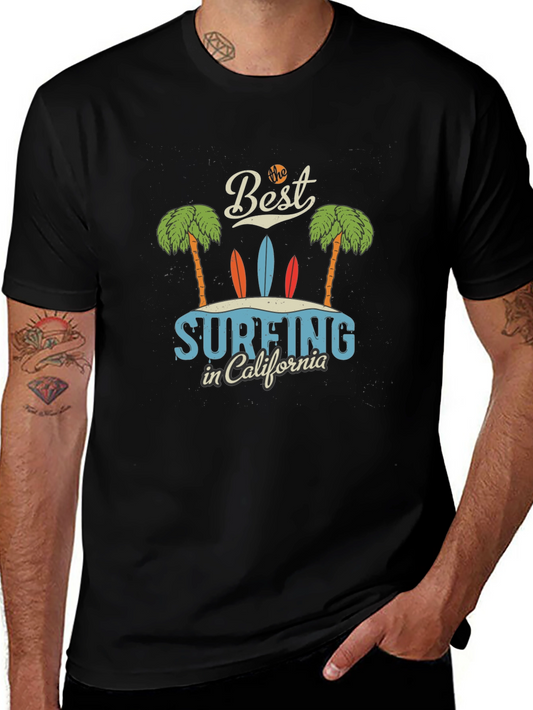 Surfing California Graphic Tee - Beach Vibes