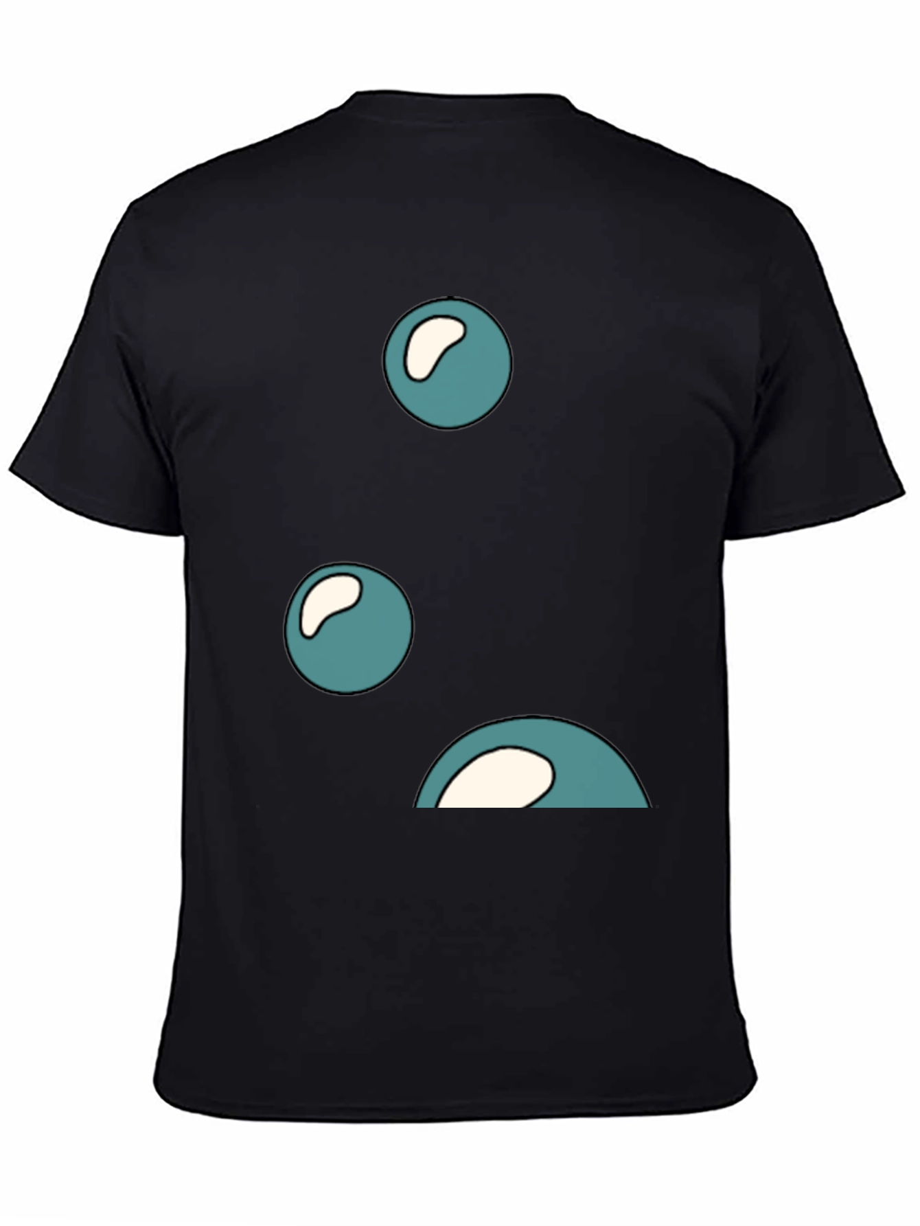Bubbles Graphic Black T-Shirt