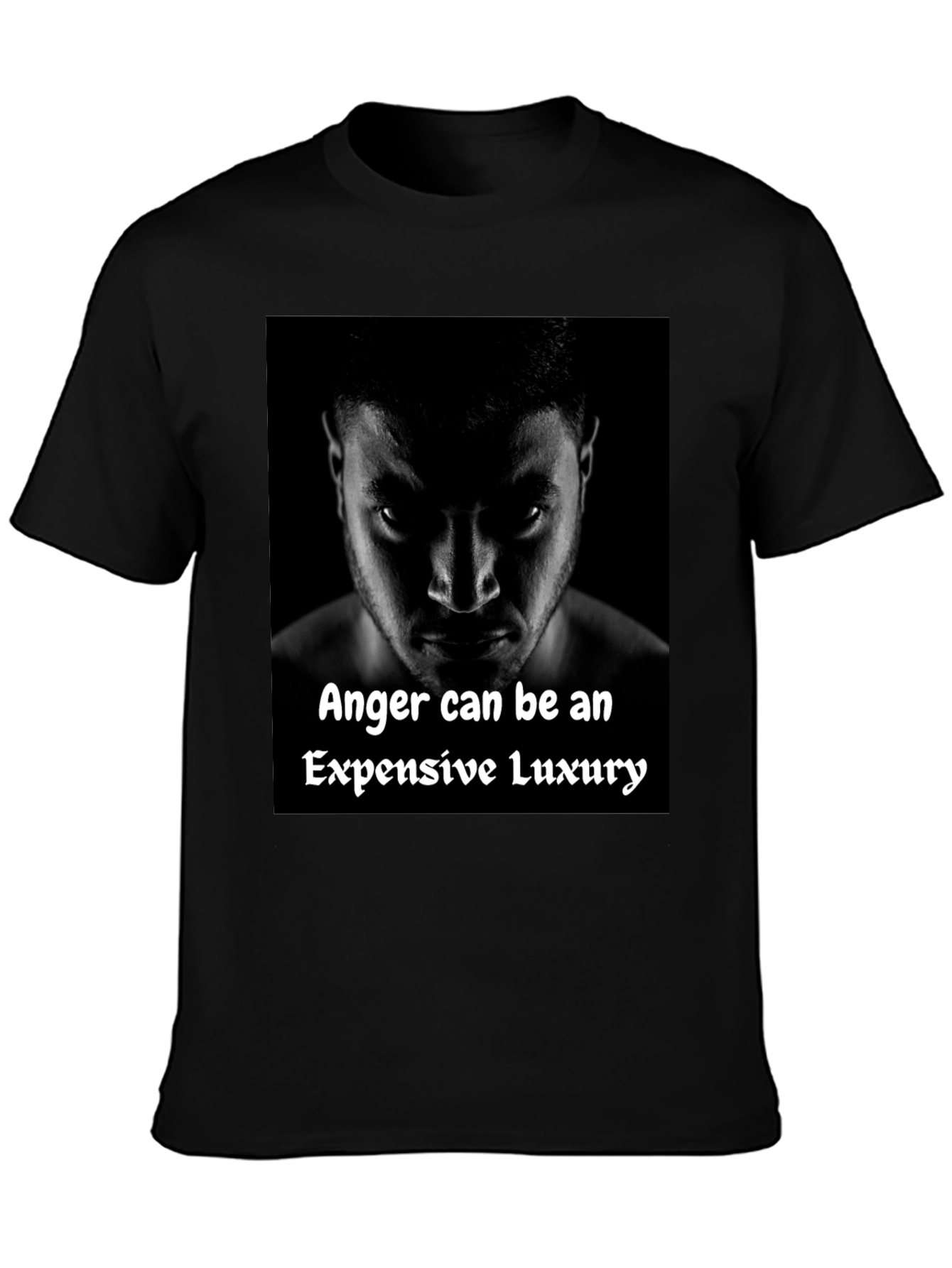 Anger Luxury Black Graphic Tee