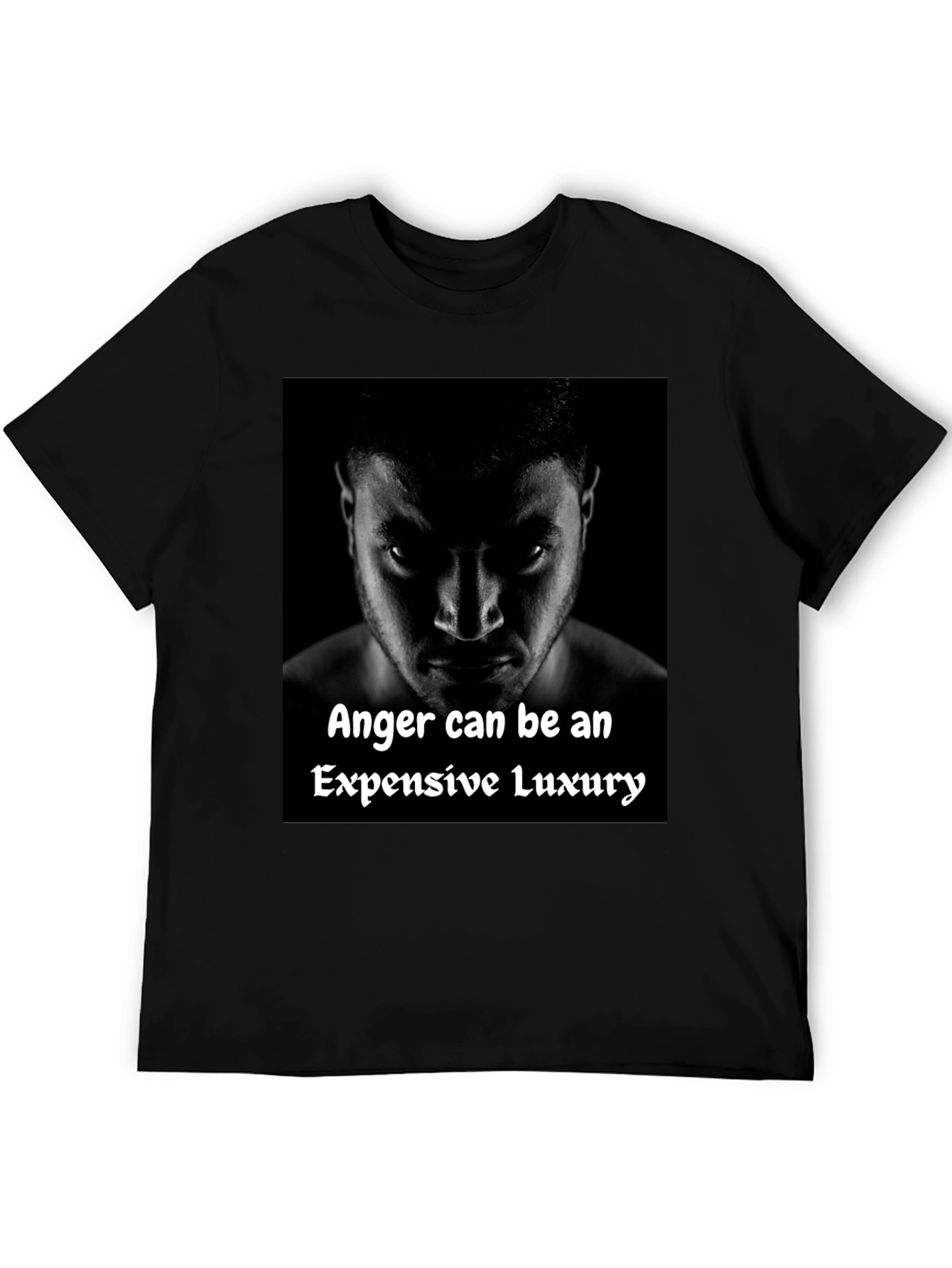 Anger Luxury Black Graphic Tee