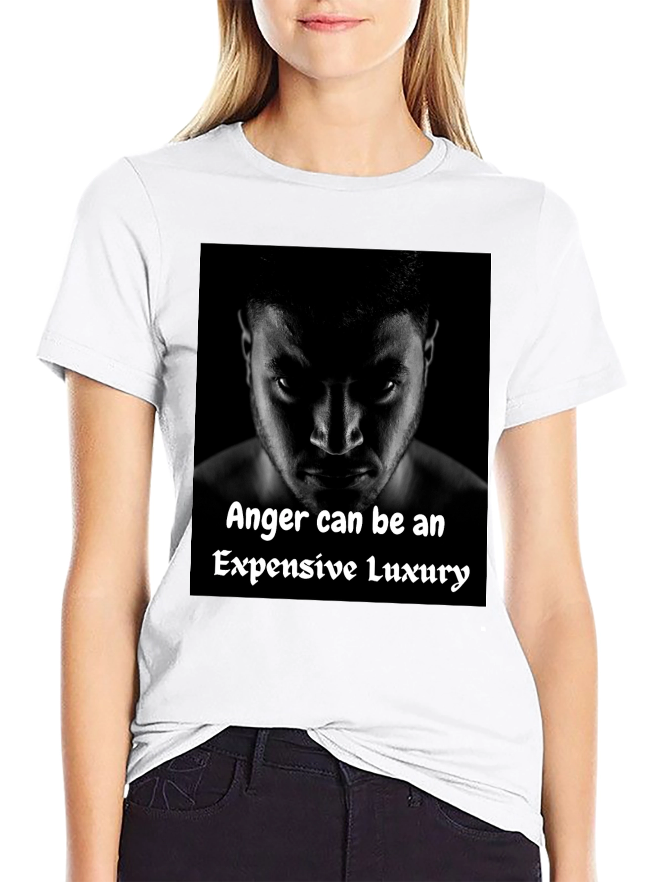 Anger Luxury Black Graphic Tee