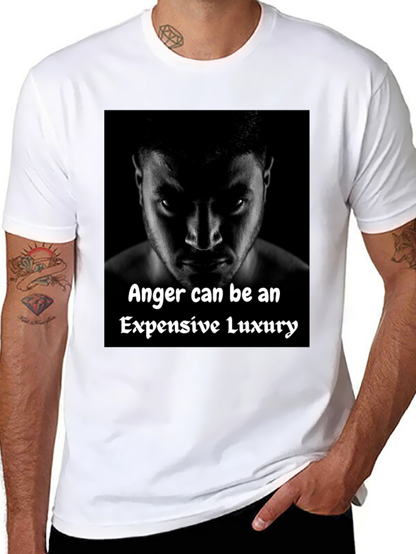 Anger Luxury Black Graphic Tee