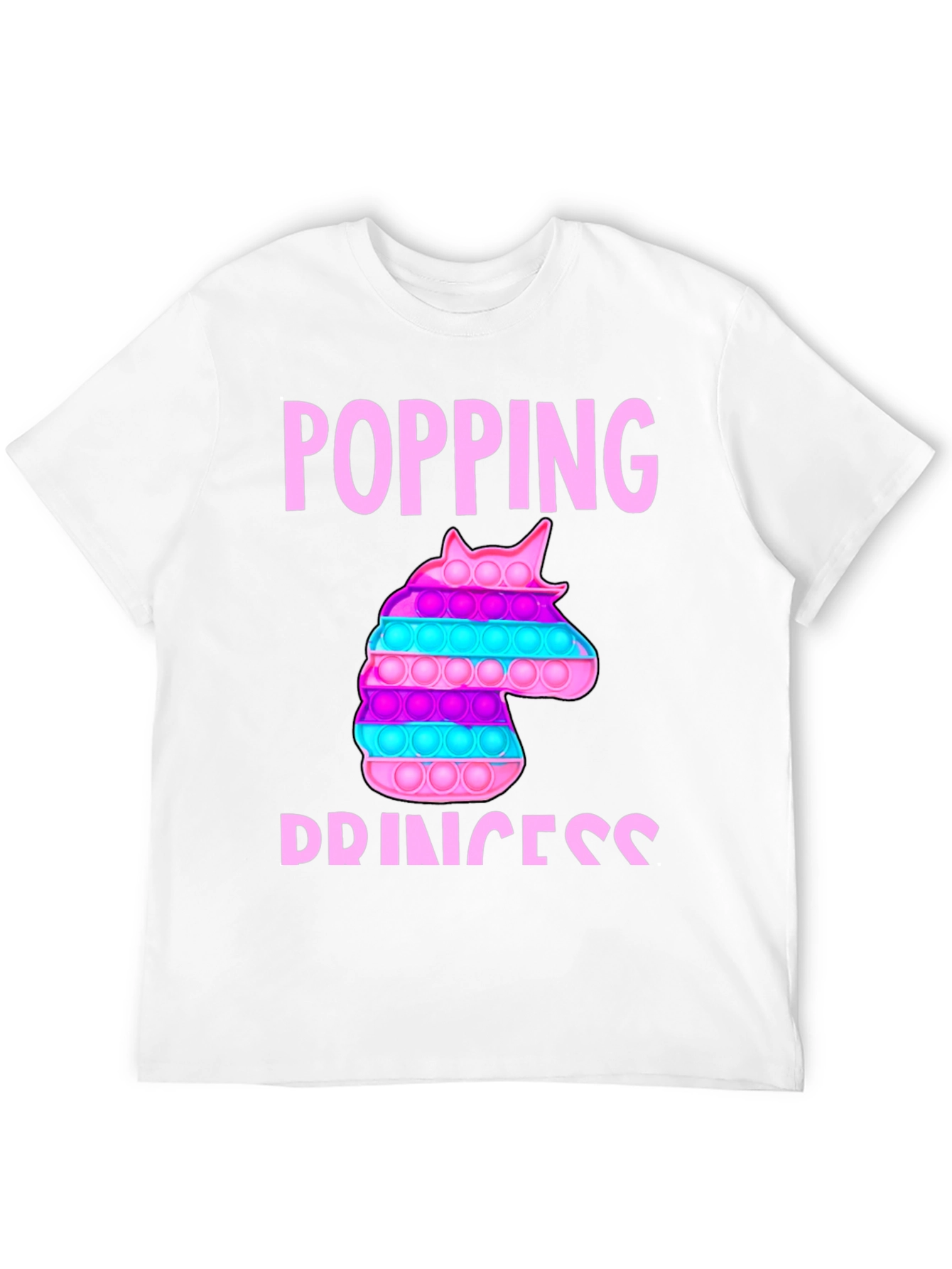 Popping Princess Unicorn Bubble Pop T-Shirt