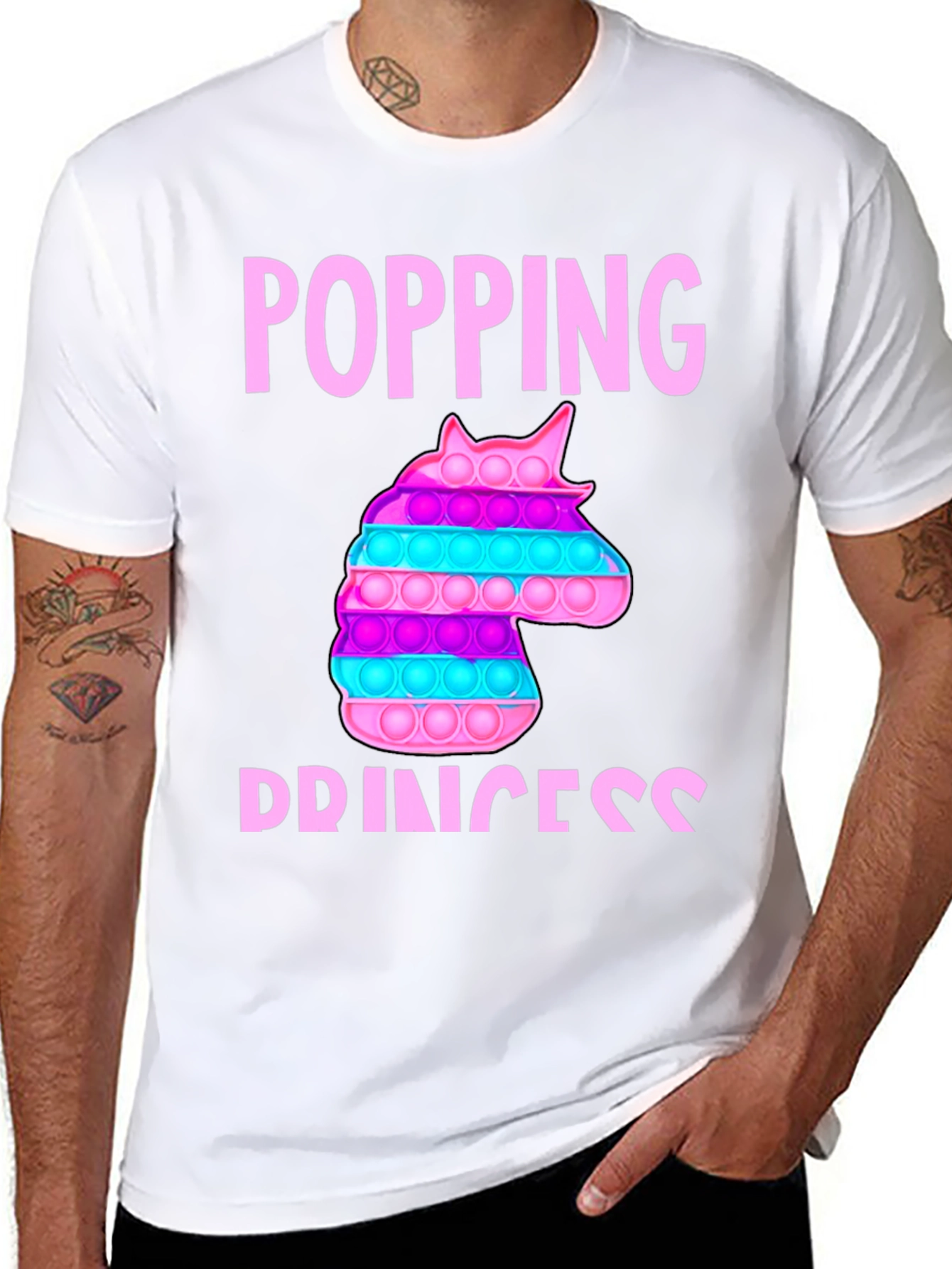 Popping Princess Unicorn Bubble Pop T-Shirt