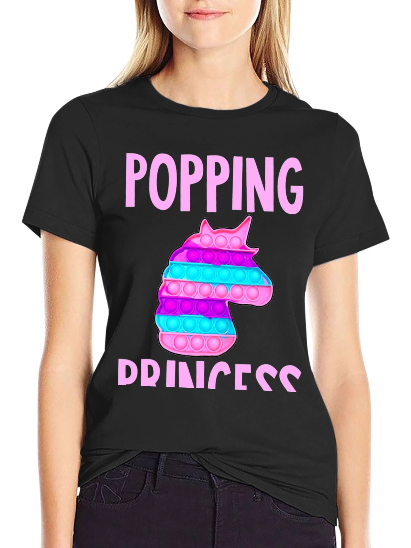 Popping Princess Unicorn Bubble Pop T-Shirt